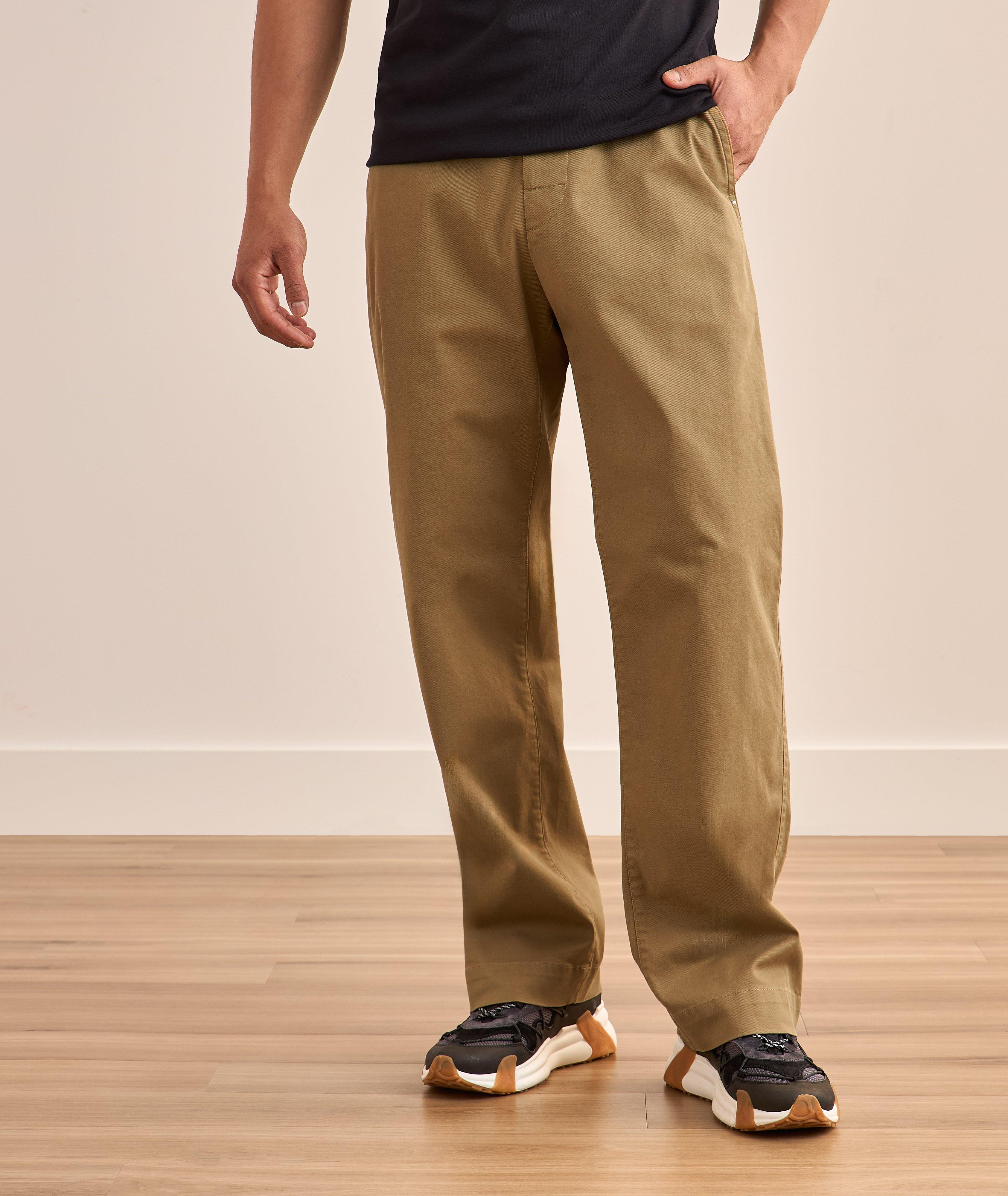 Pantalon en gabardine de coton à jambes droites image 1