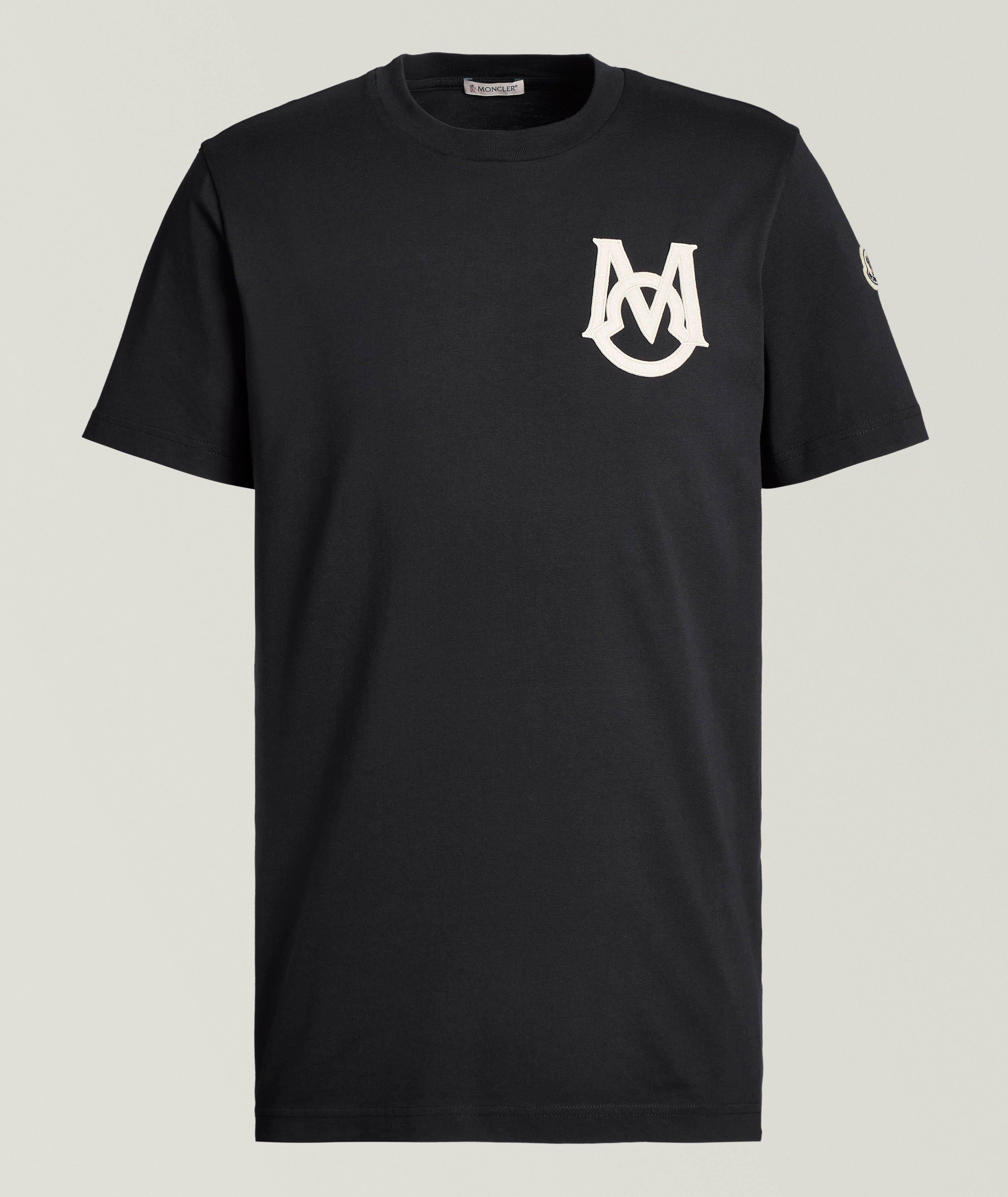 T-shirt en coton avec logo et encolure ronde image 0