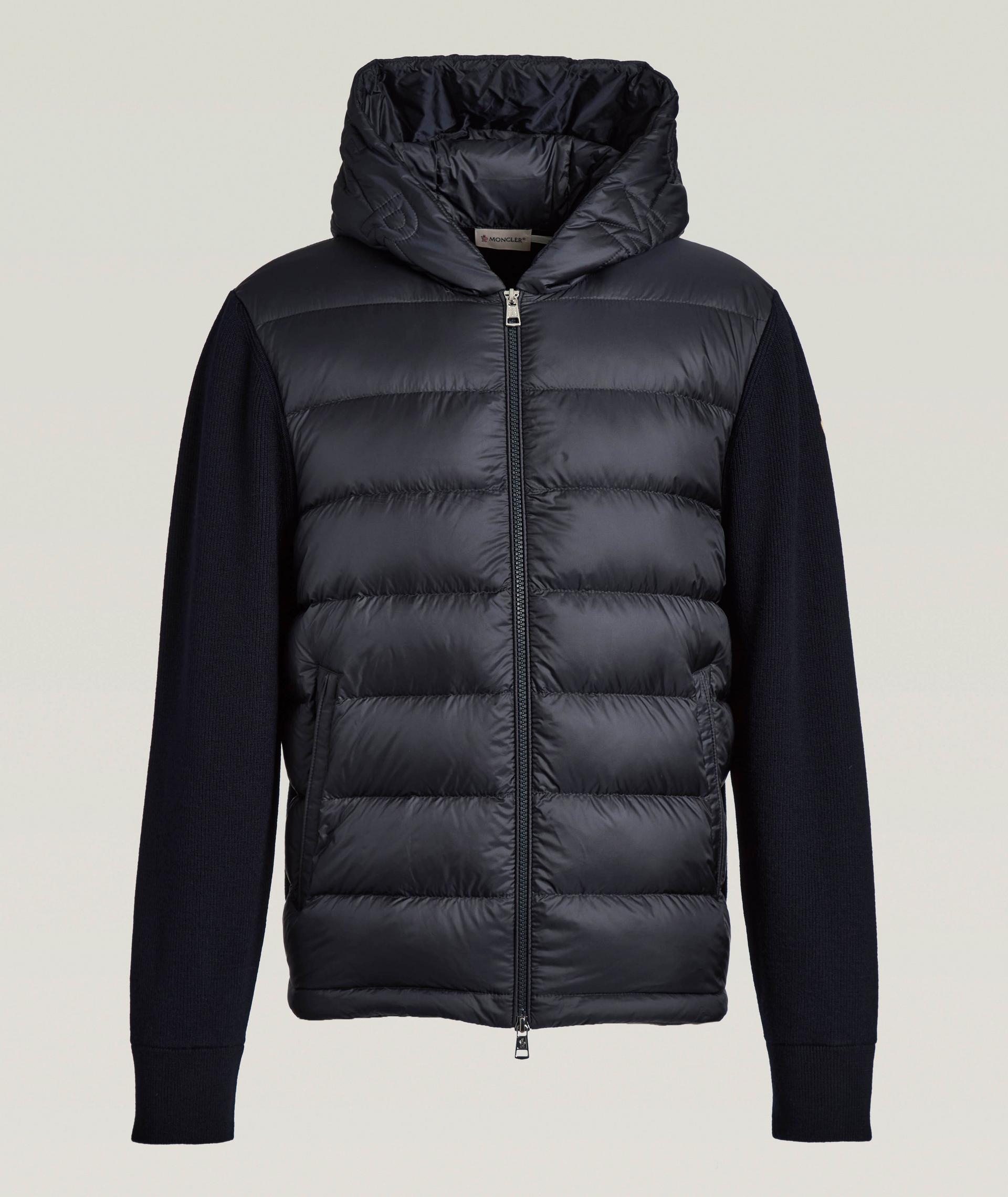 Blouson-pull matelassé en laine et en duvet image 0