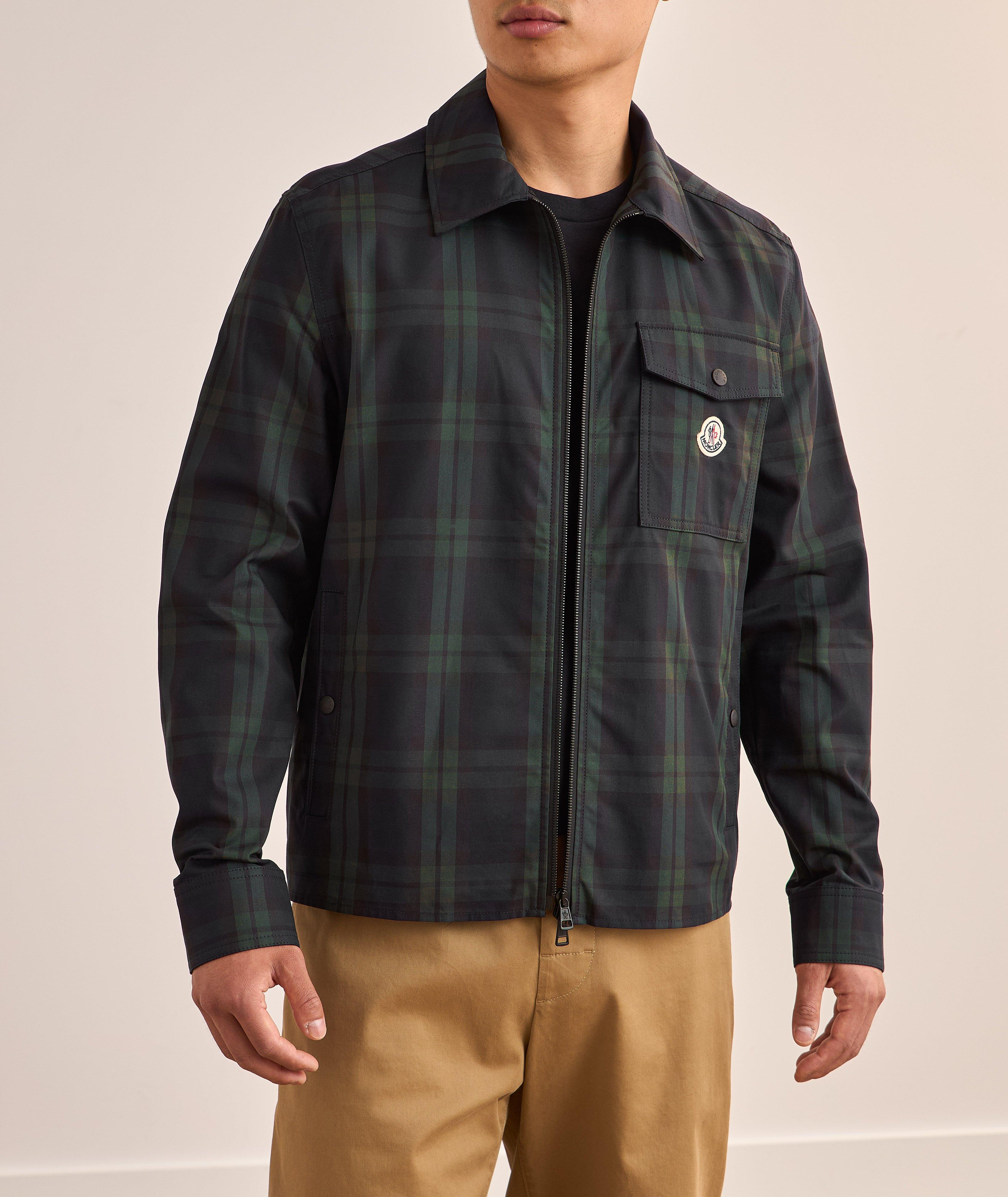 Checked Cotton Gabardine Overshirt image 1