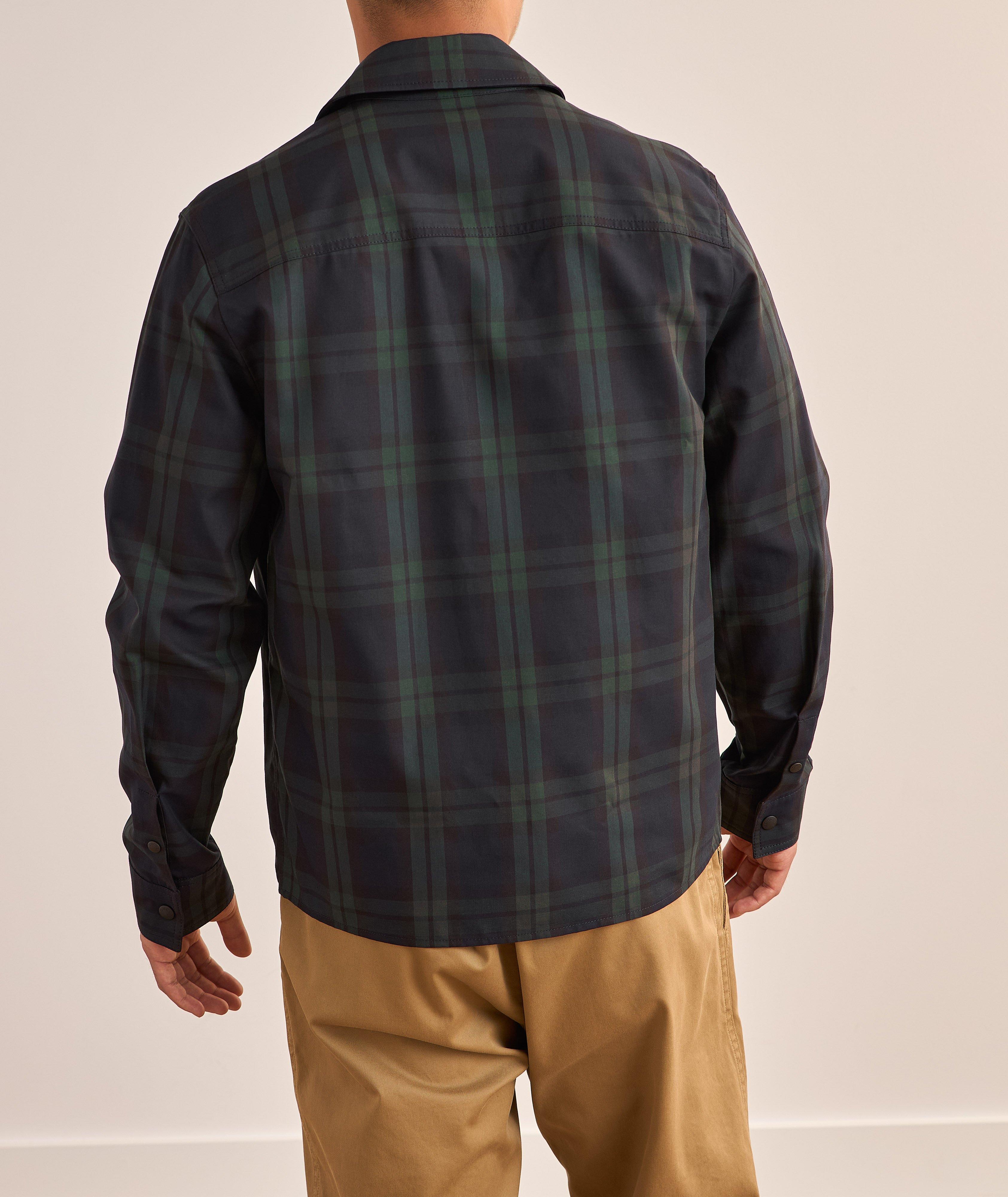 Checked Cotton Gabardine Overshirt image 2