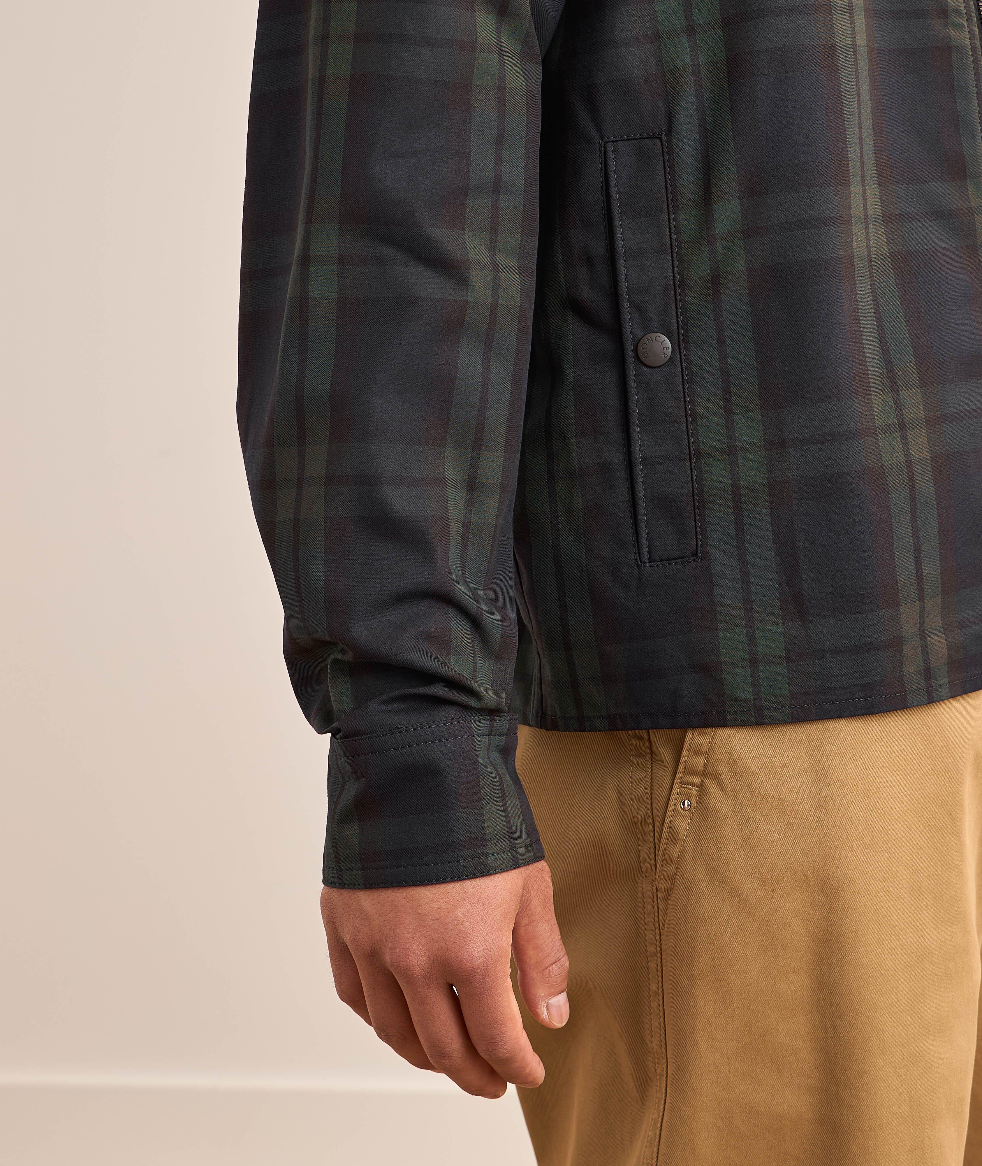 Checked Cotton Gabardine Overshirt image 2