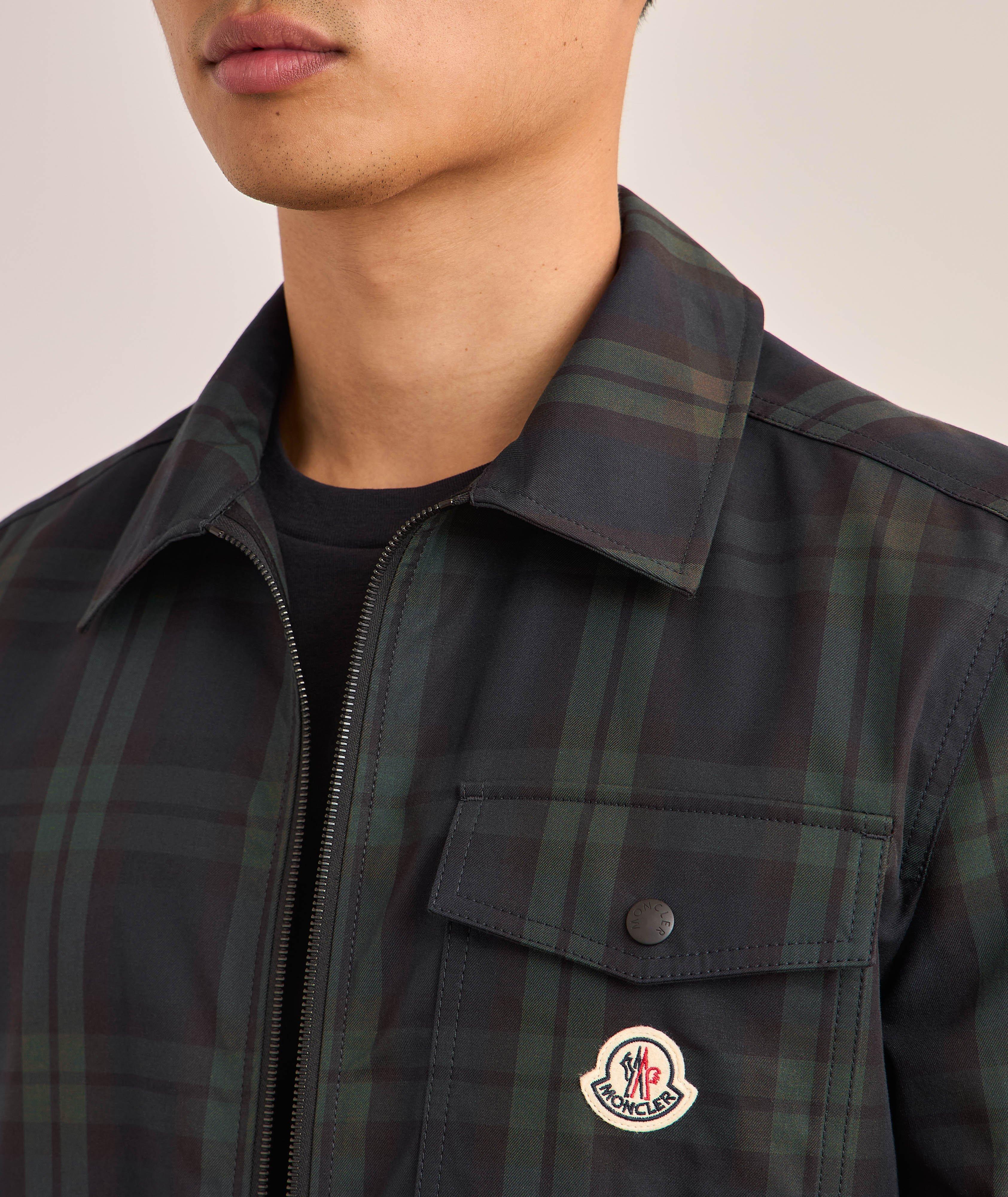 Checked Cotton Gabardine Overshirt image 3