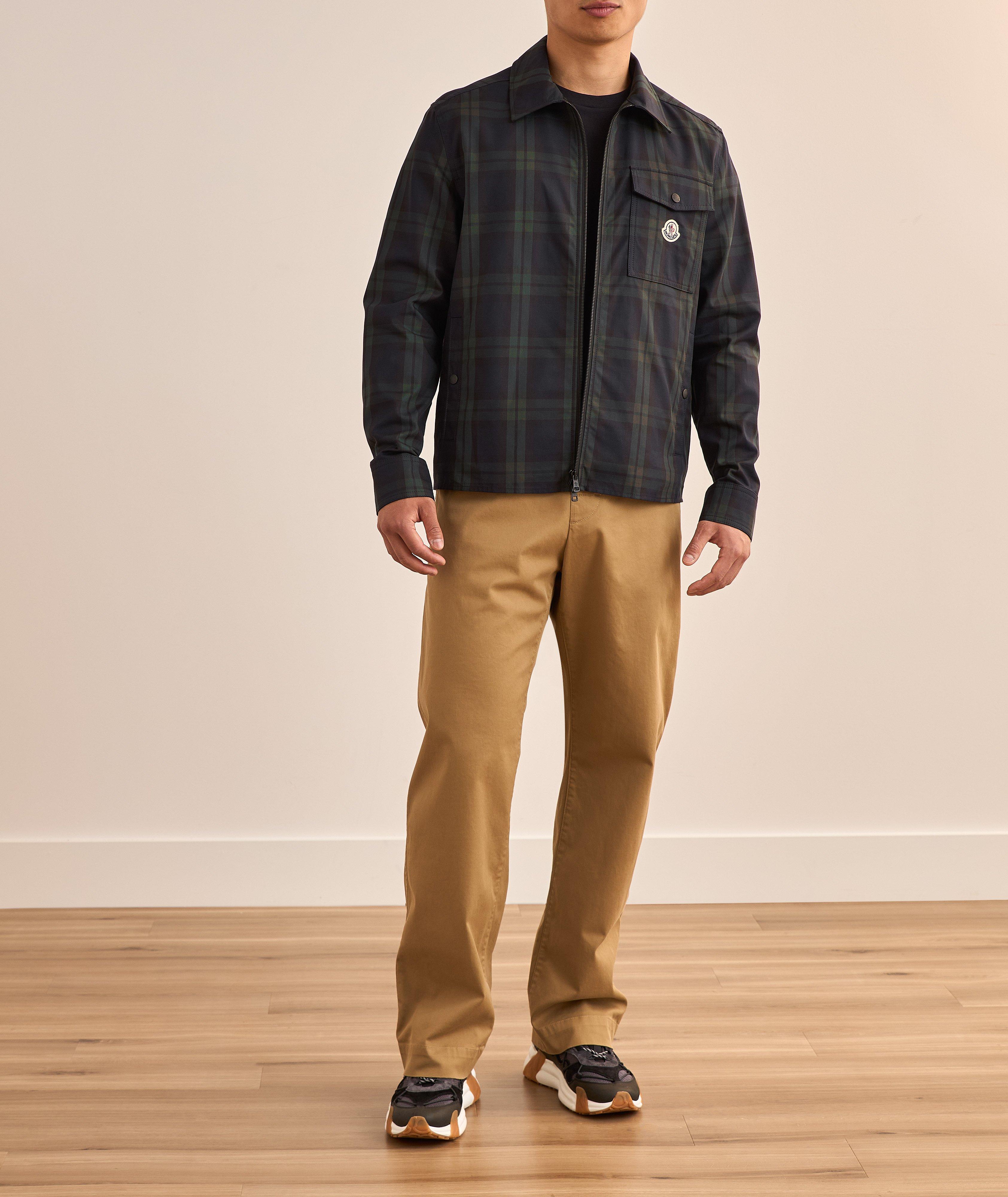 Checked Cotton Gabardine Overshirt image 4