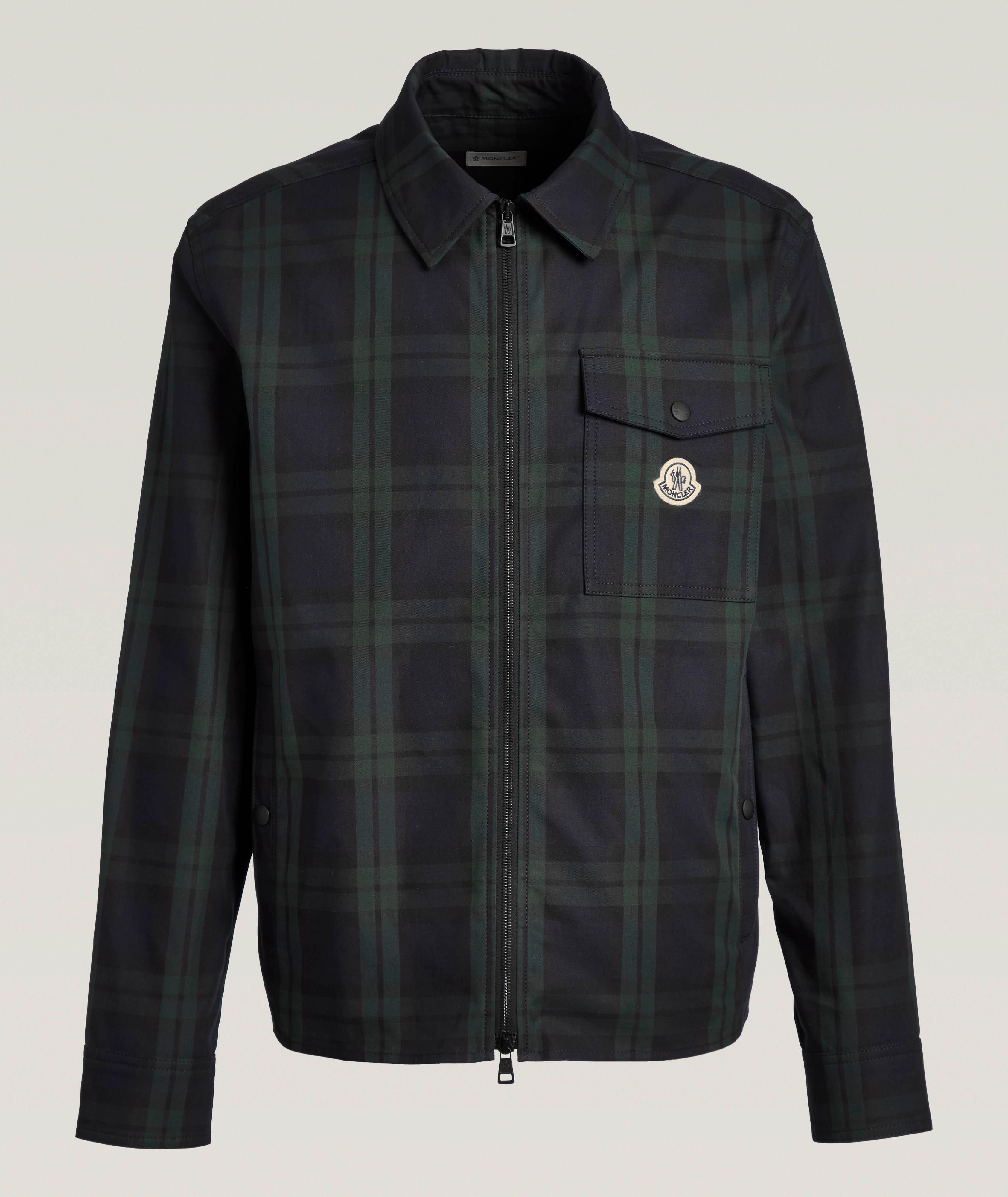 Checked Cotton Gabardine Overshirt image 0