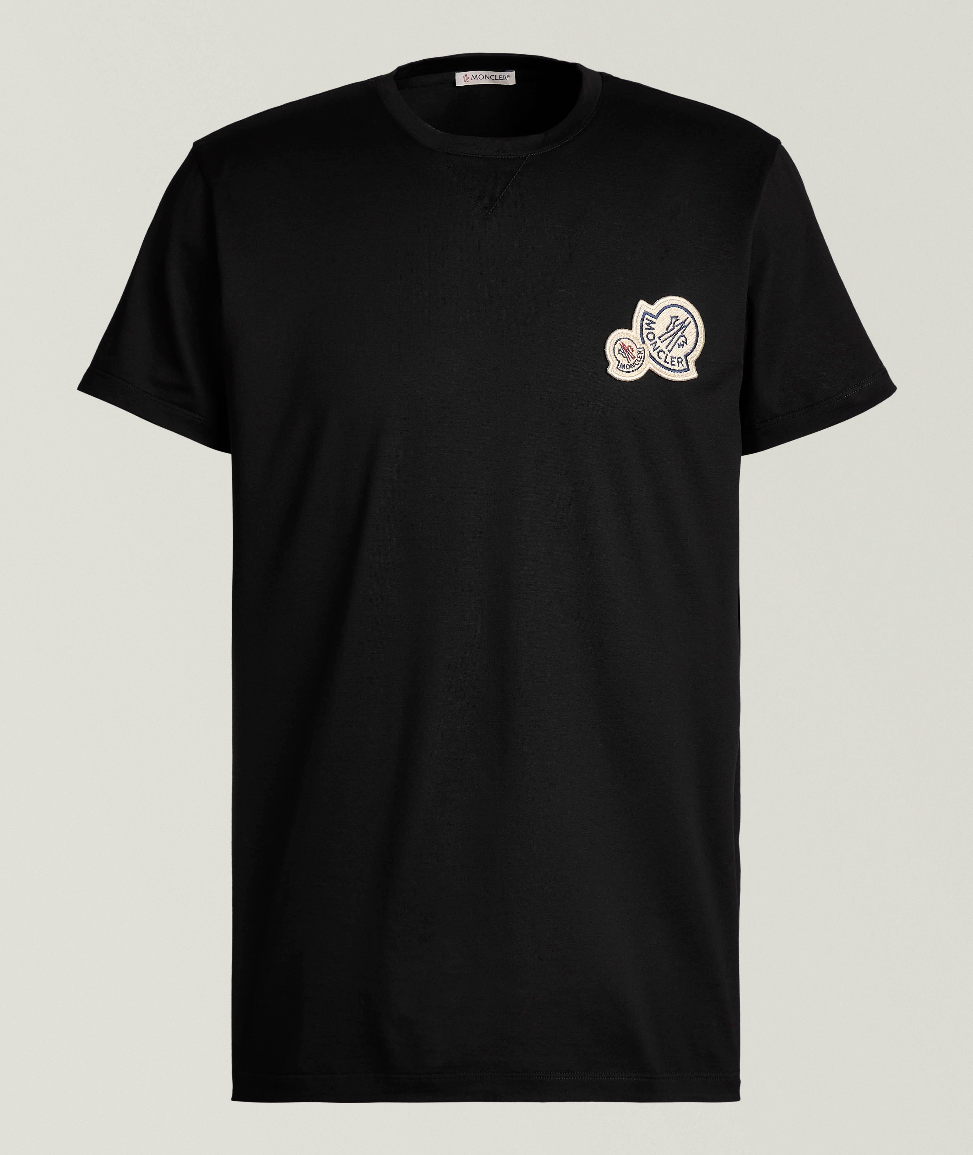 T-shirt avec écussons de marque et encolure ronde image 0