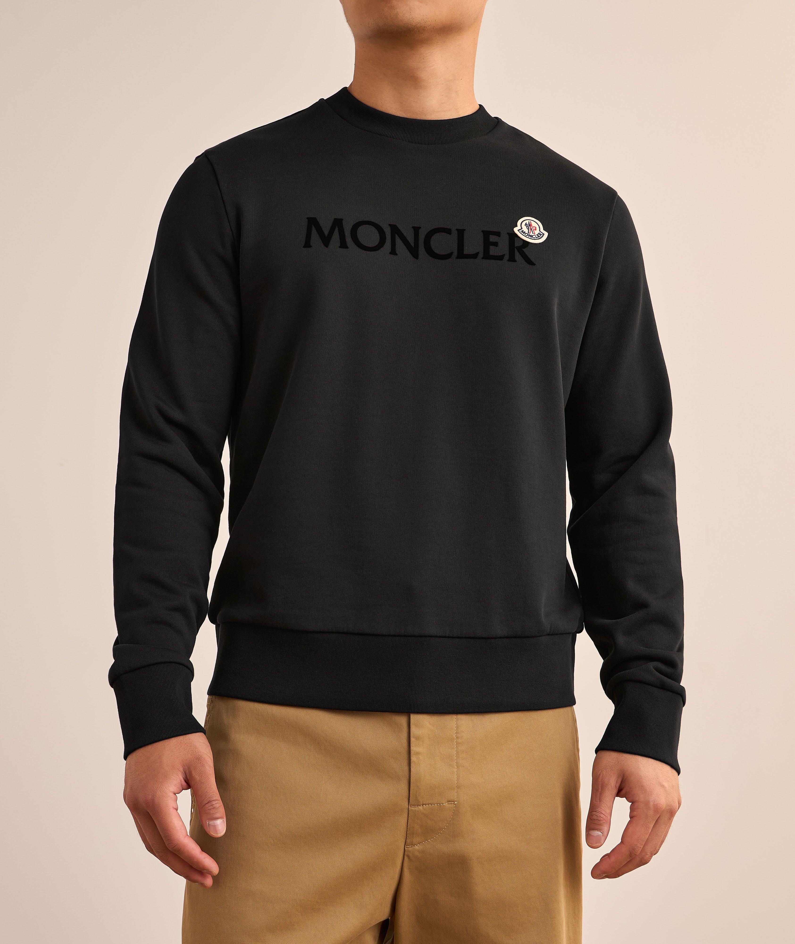 Flocked Logo Cotton Sweatshirt image 1
