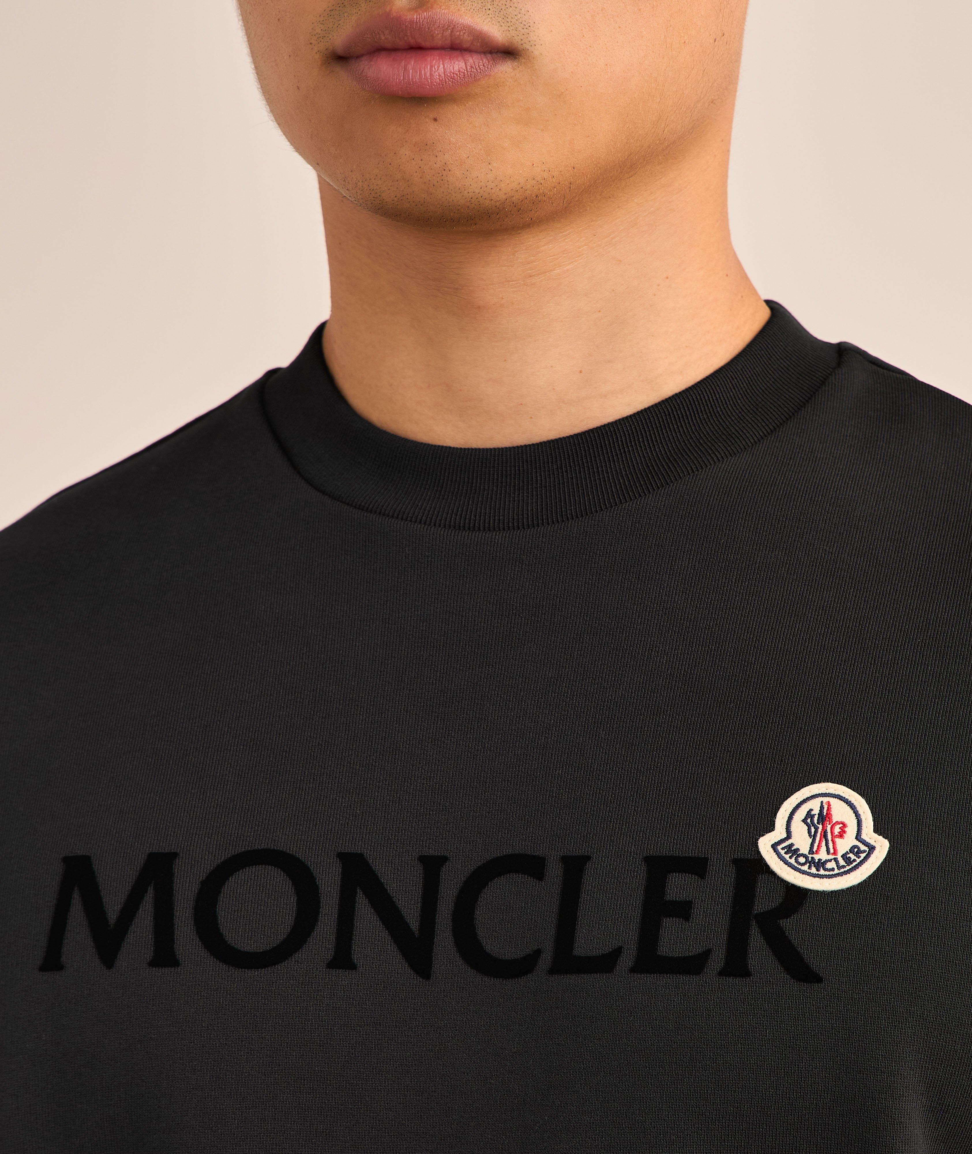 Flocked Logo Cotton Sweatshirt image 3