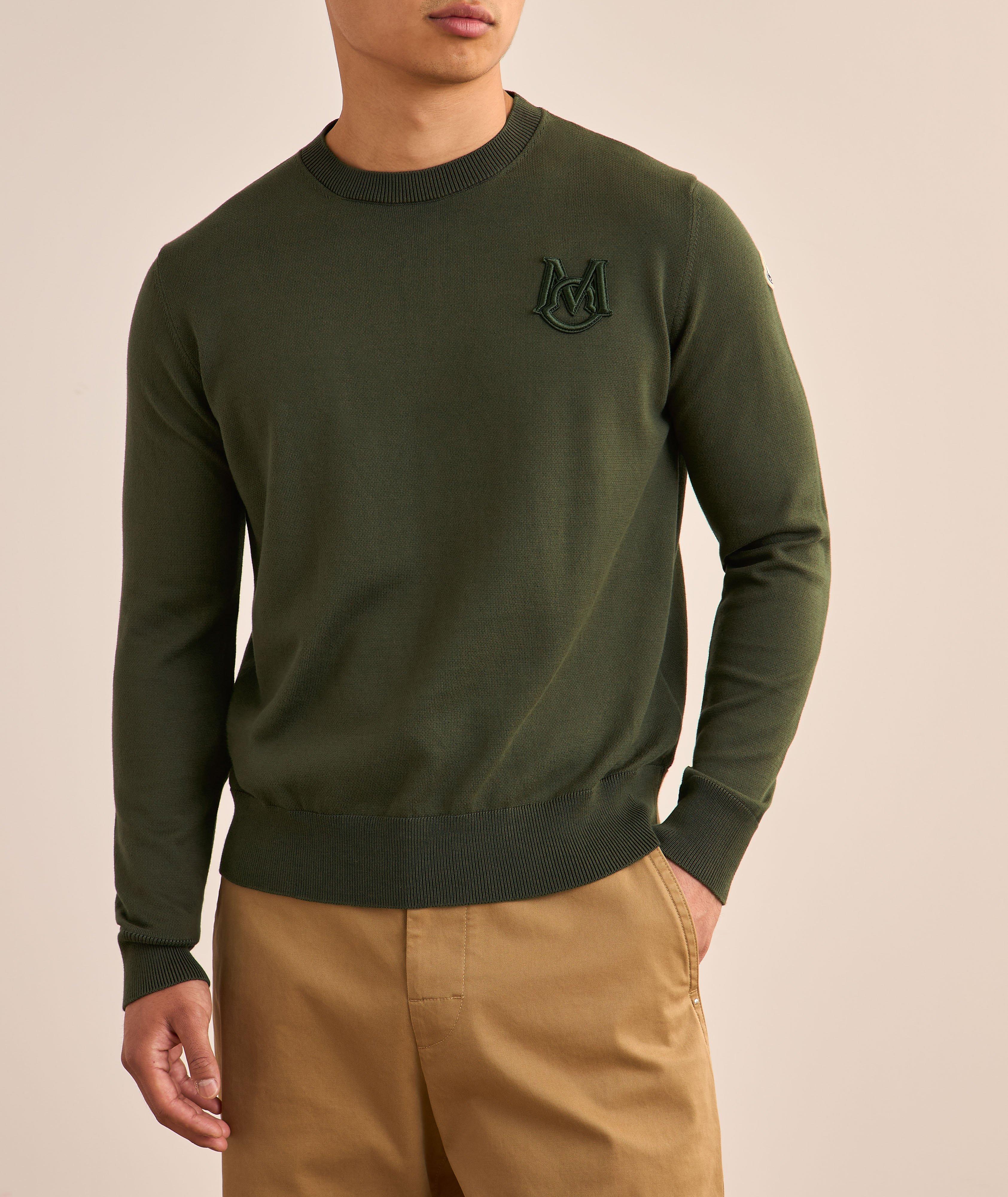 Pull en coton avec logo brodé image 1