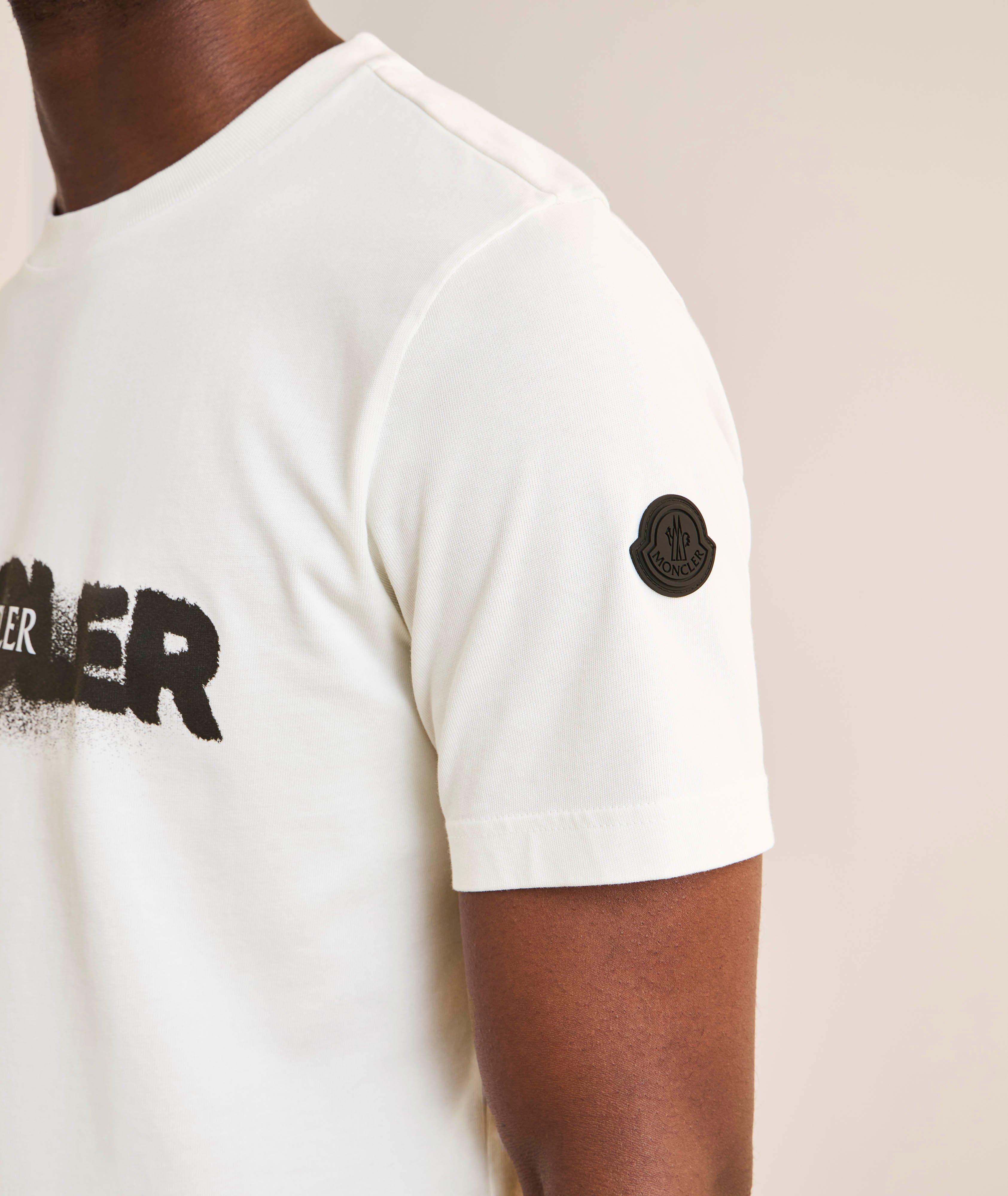 Graffiti Logo Print Cotton T-Shirt  image 3