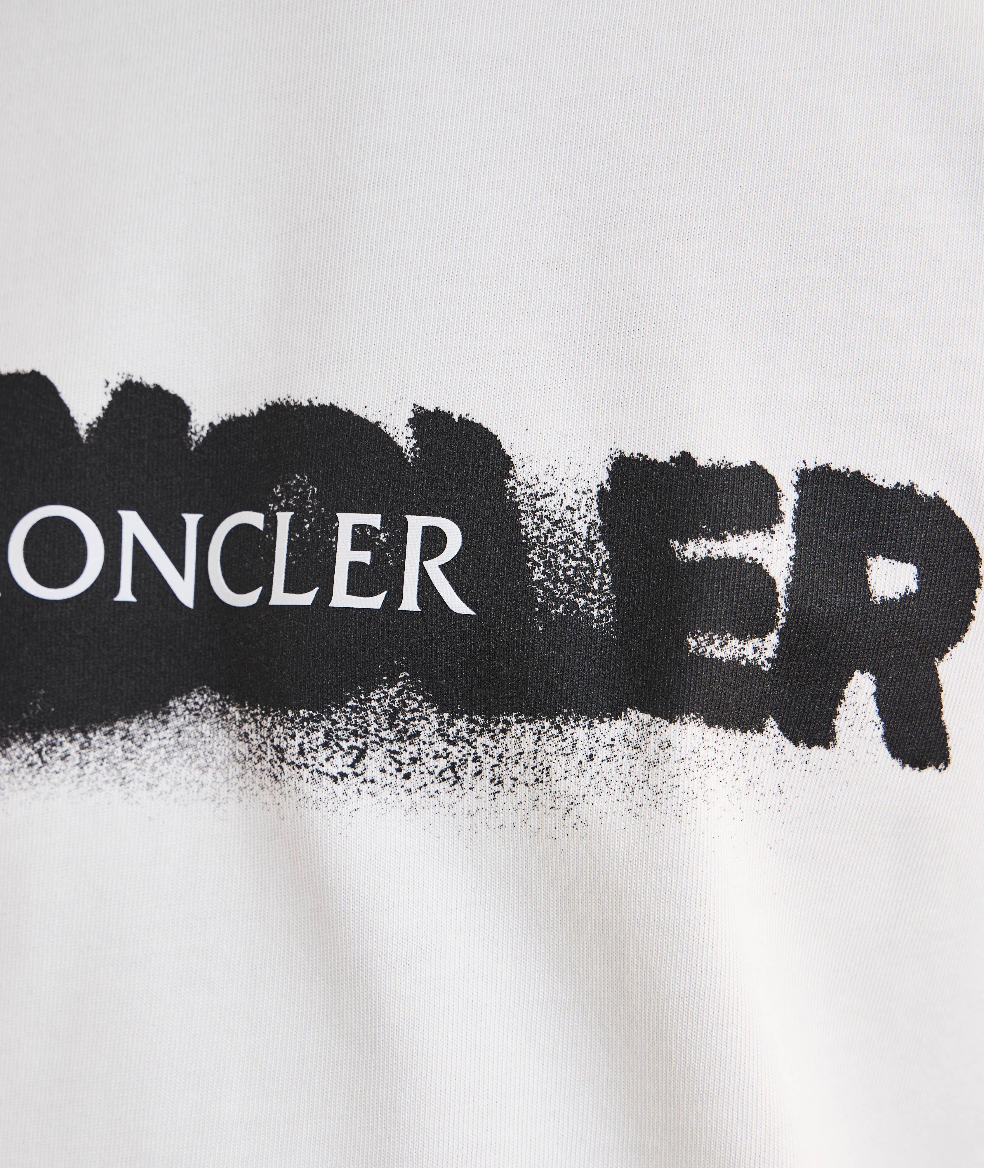 Graffiti Logo Print Cotton T-Shirt  image 4