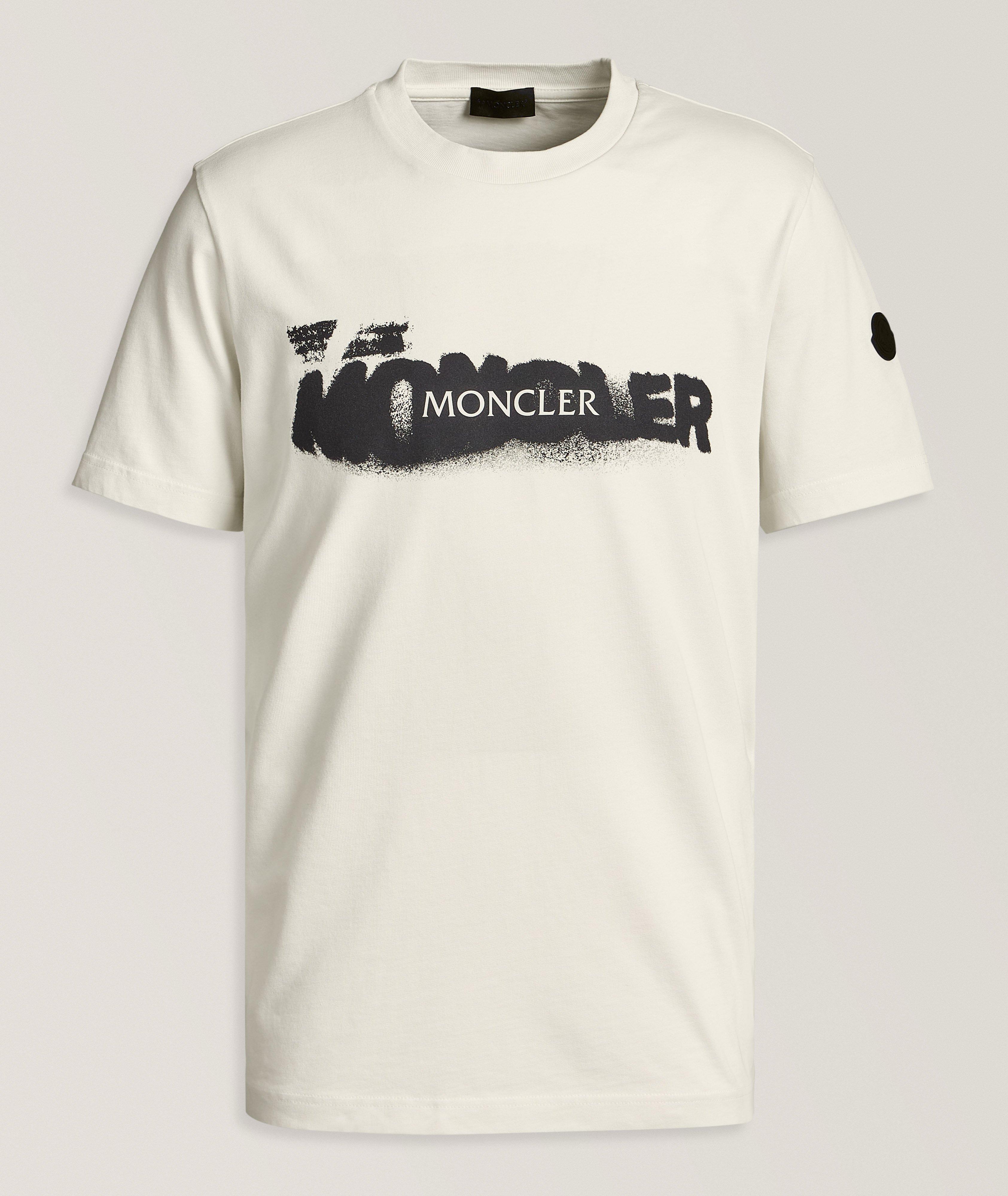 Graffiti Logo Print Cotton T-Shirt  image 0