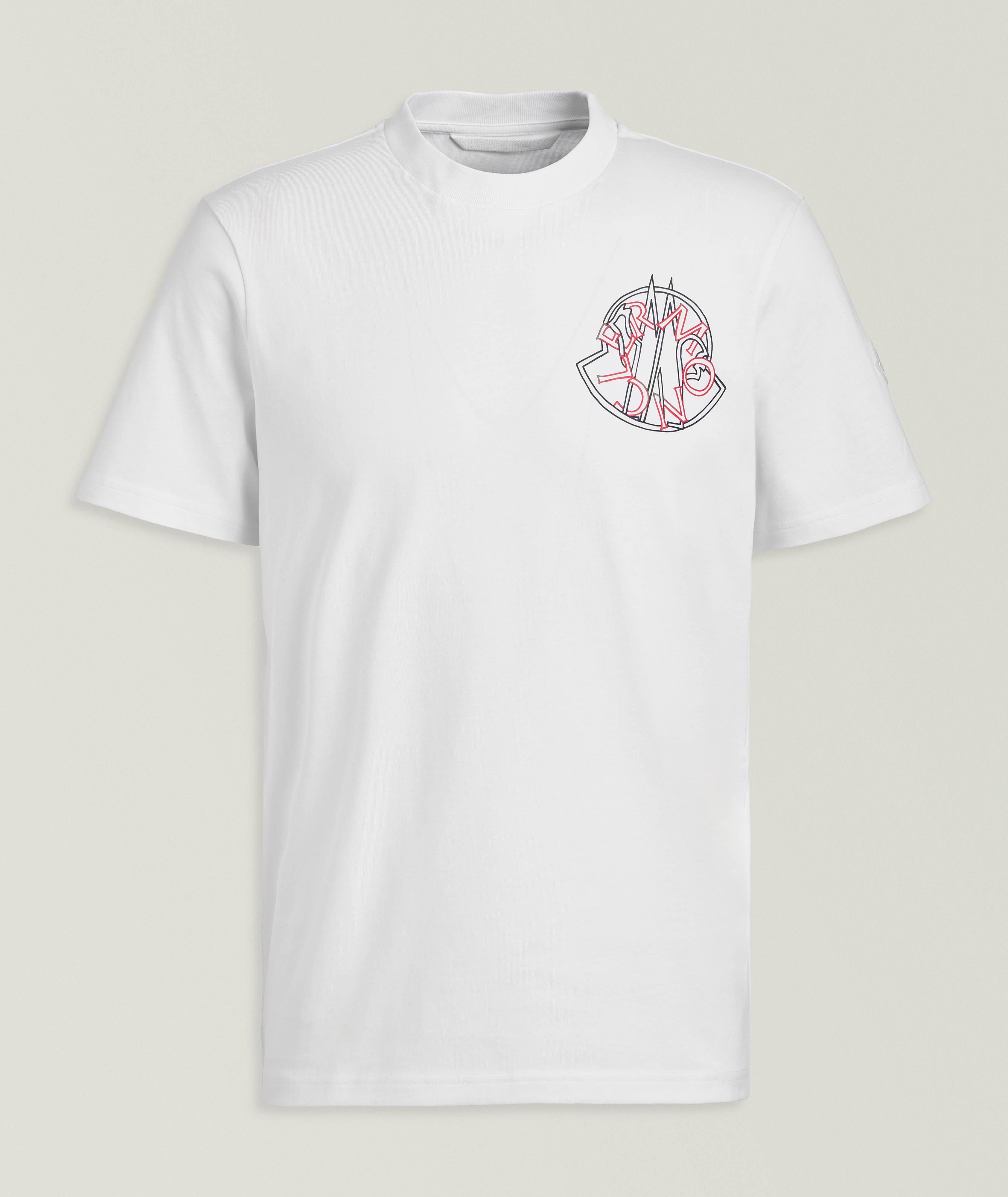 Overlapped Logo Cotton T-Shirt image 0