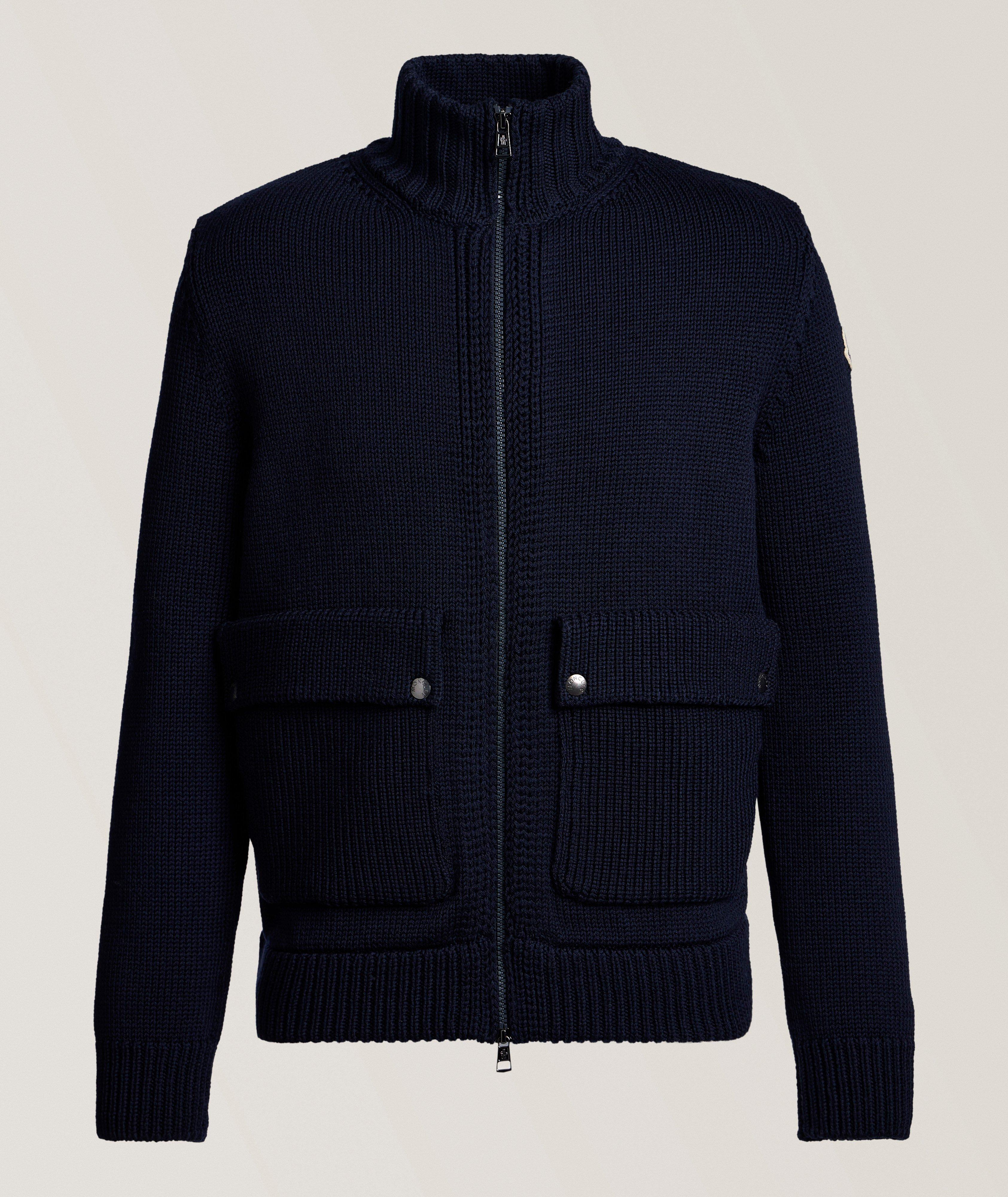 Down Back Hybrid Wool Cardigan image 0