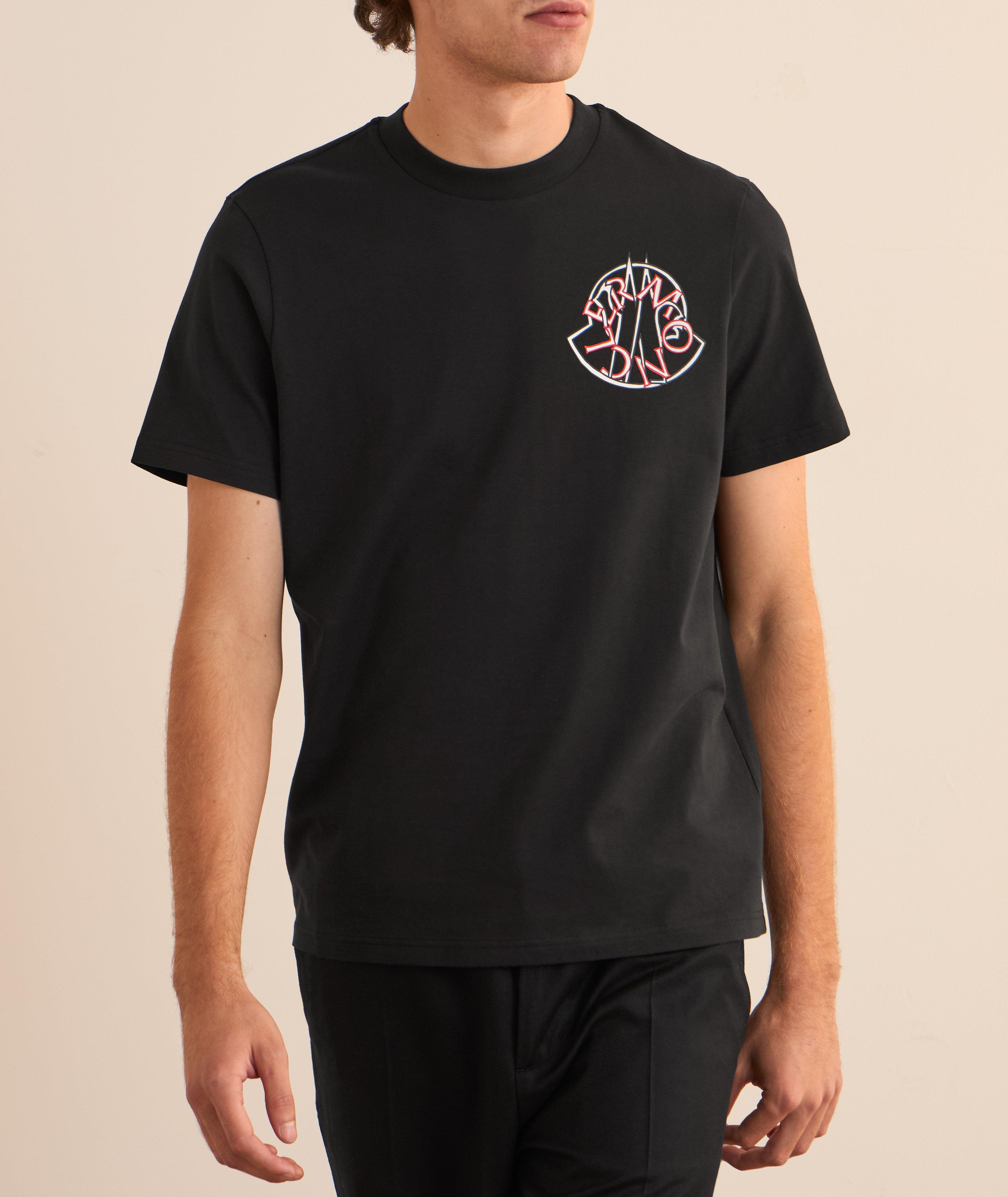 Overlapped Logo Cotton T-Shirt image 1