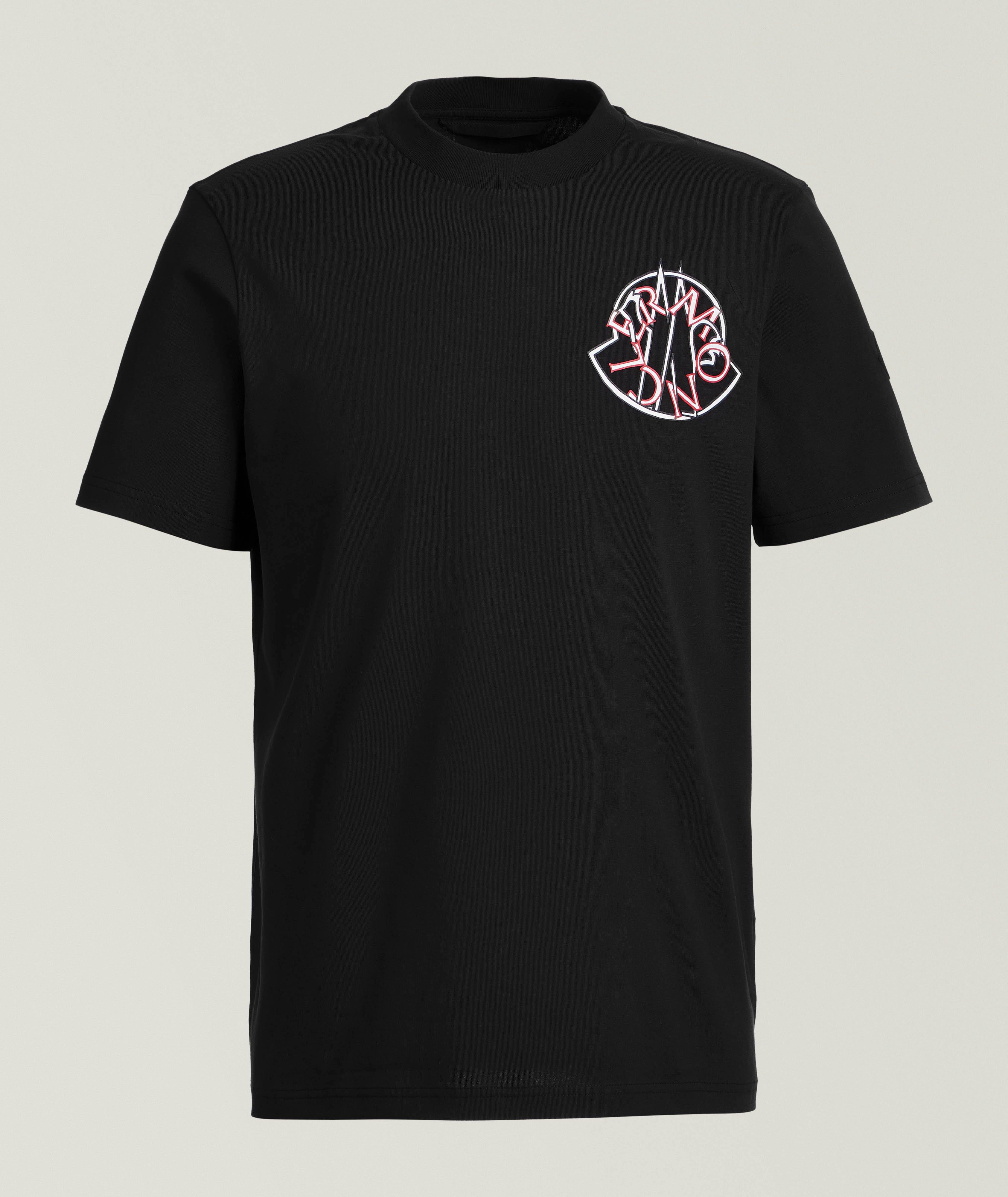 Overlapped Logo Cotton T-Shirt image 0