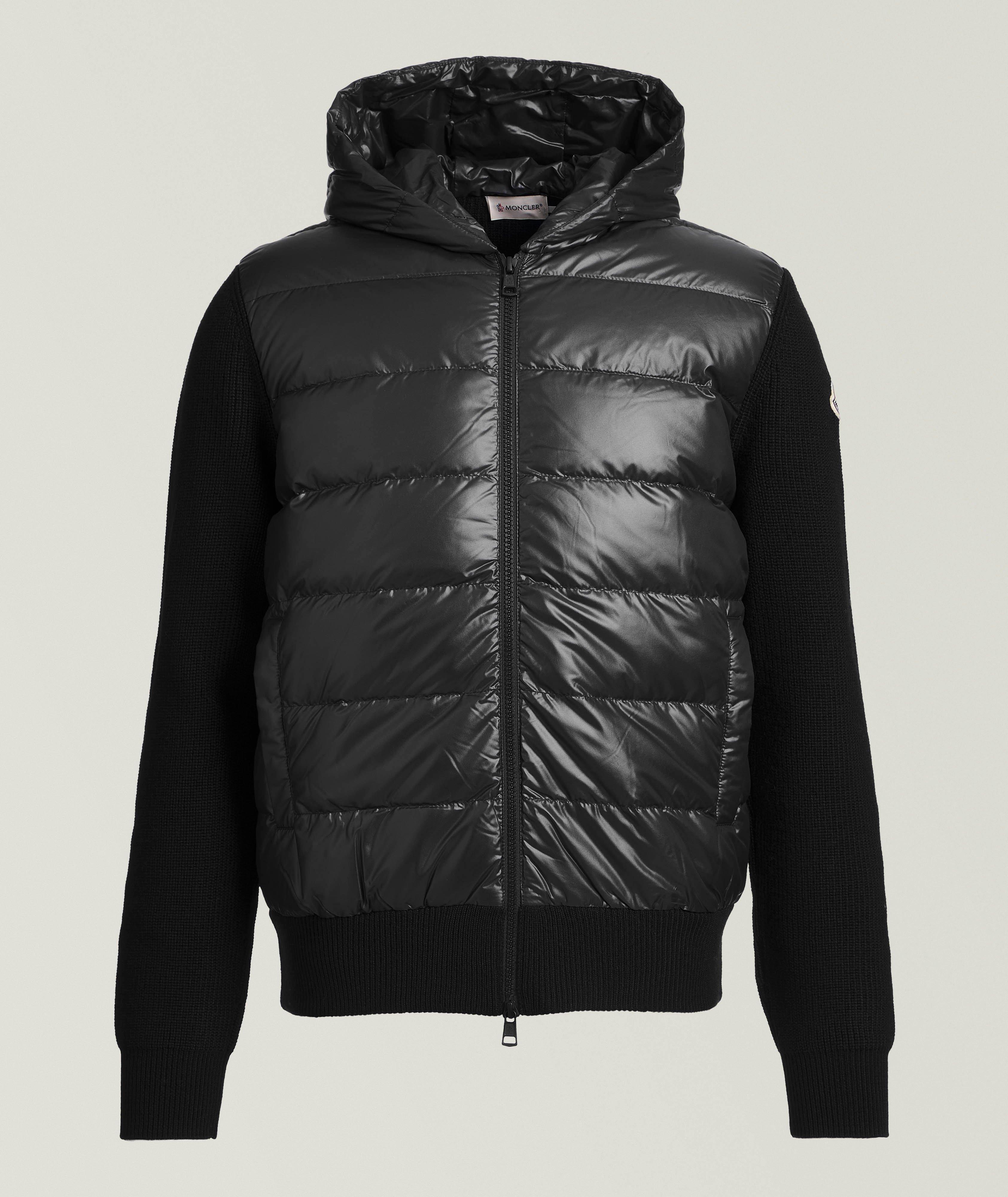 Padded Zip-Up Hooded Sweater image 0