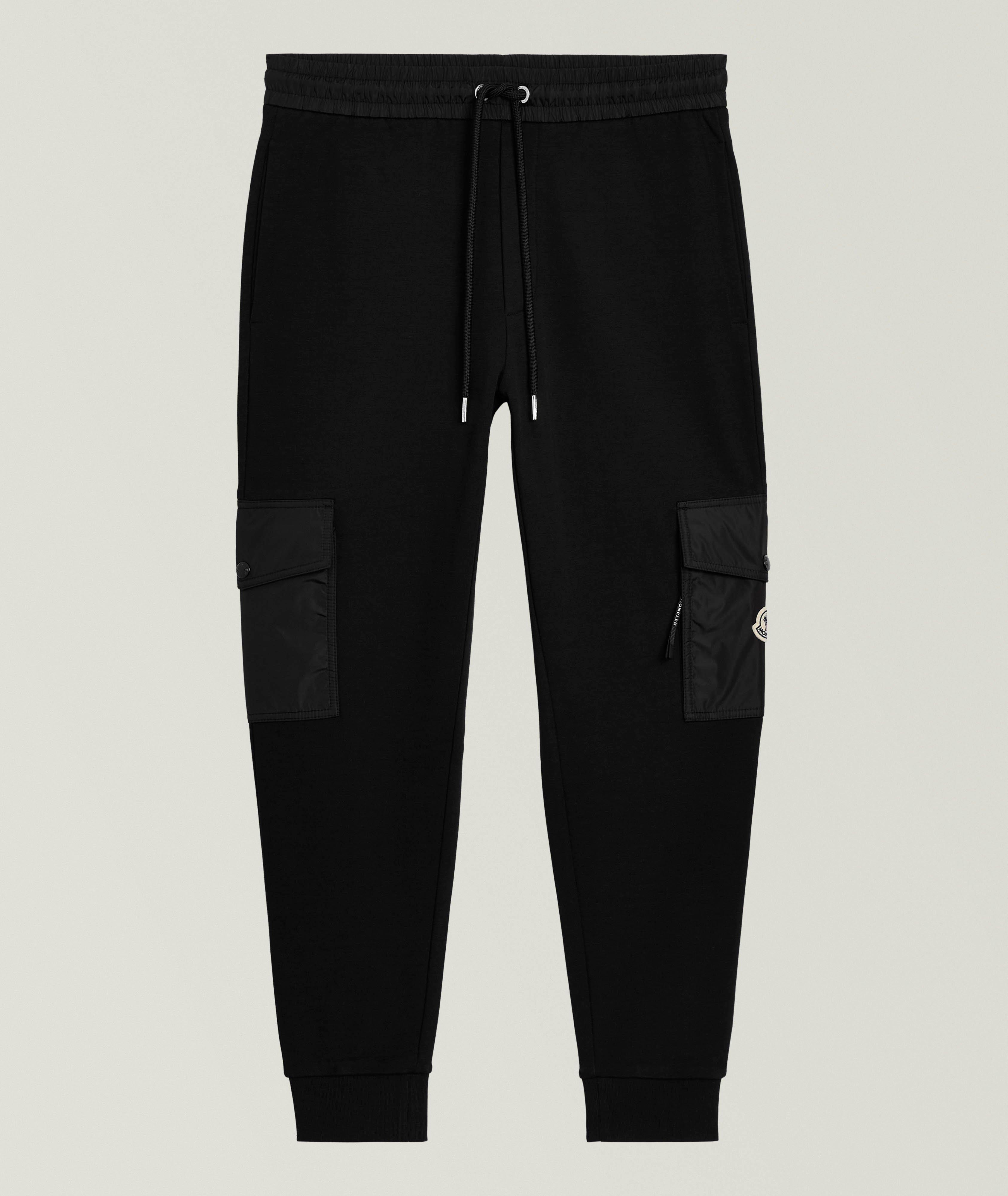 Cotton-Blend Cargo Track Pants image 0
