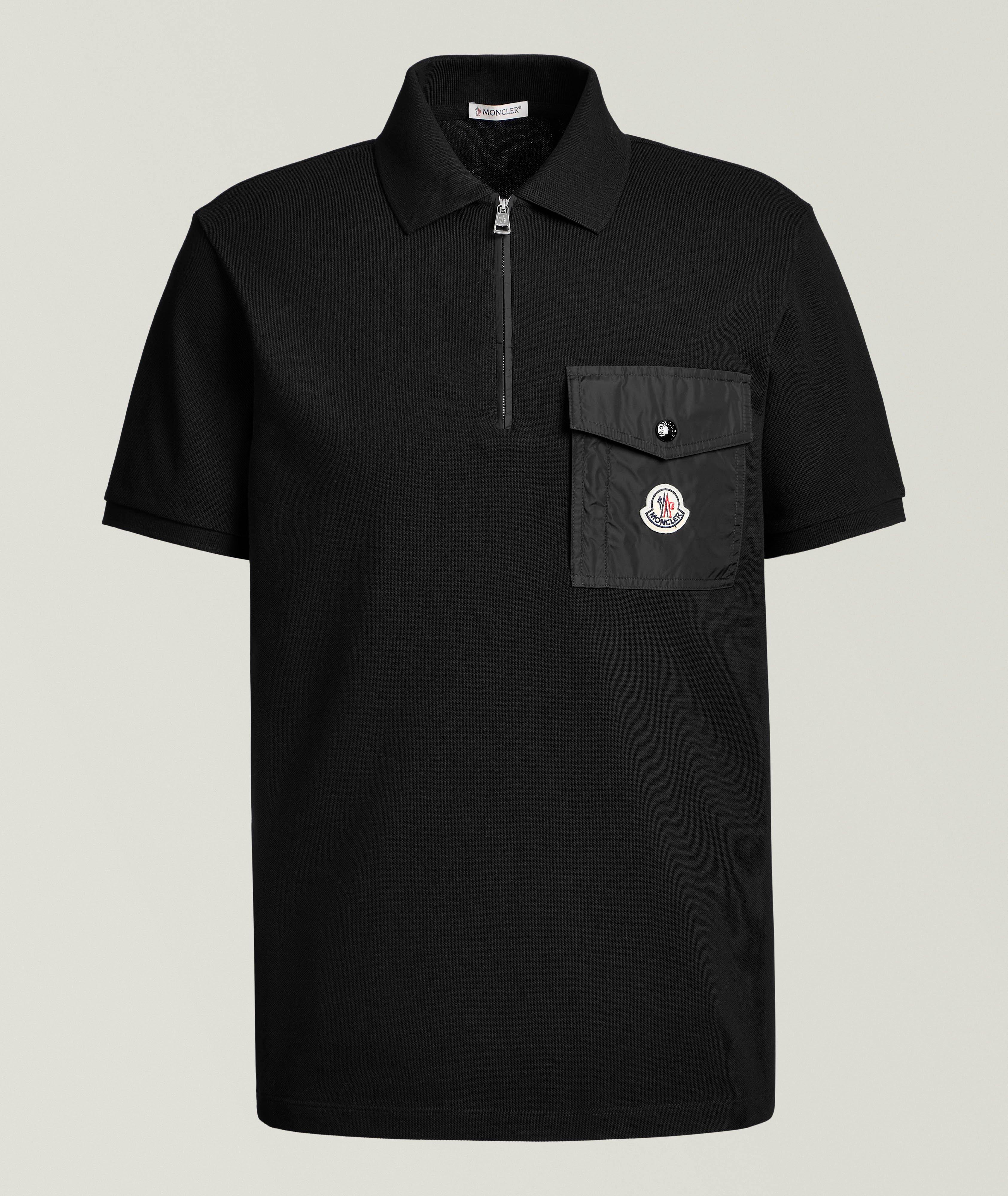 Polo en piqué de coton à poche  image 0