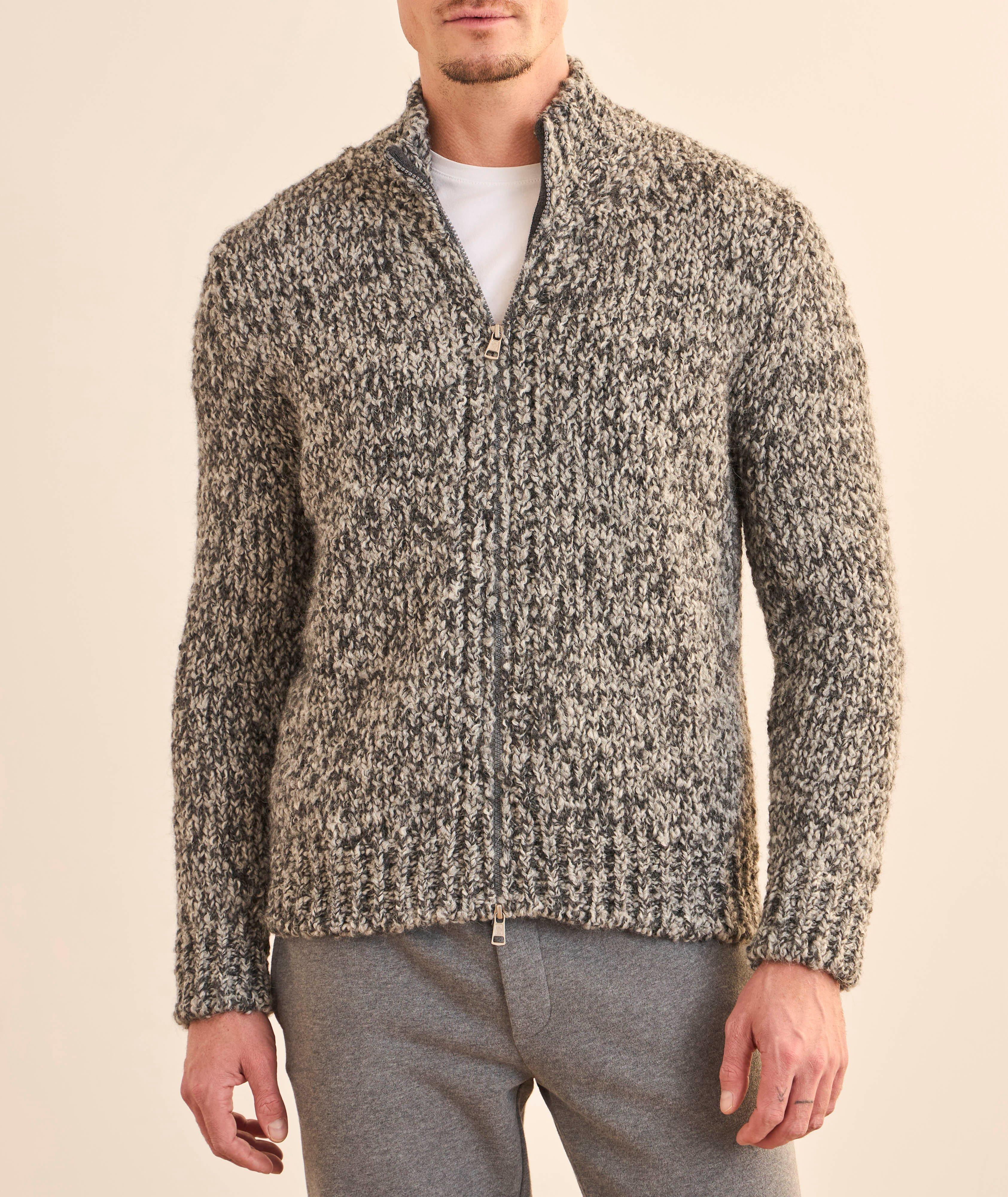 Wool-Alpaca Zip-Up Cardigan image 1