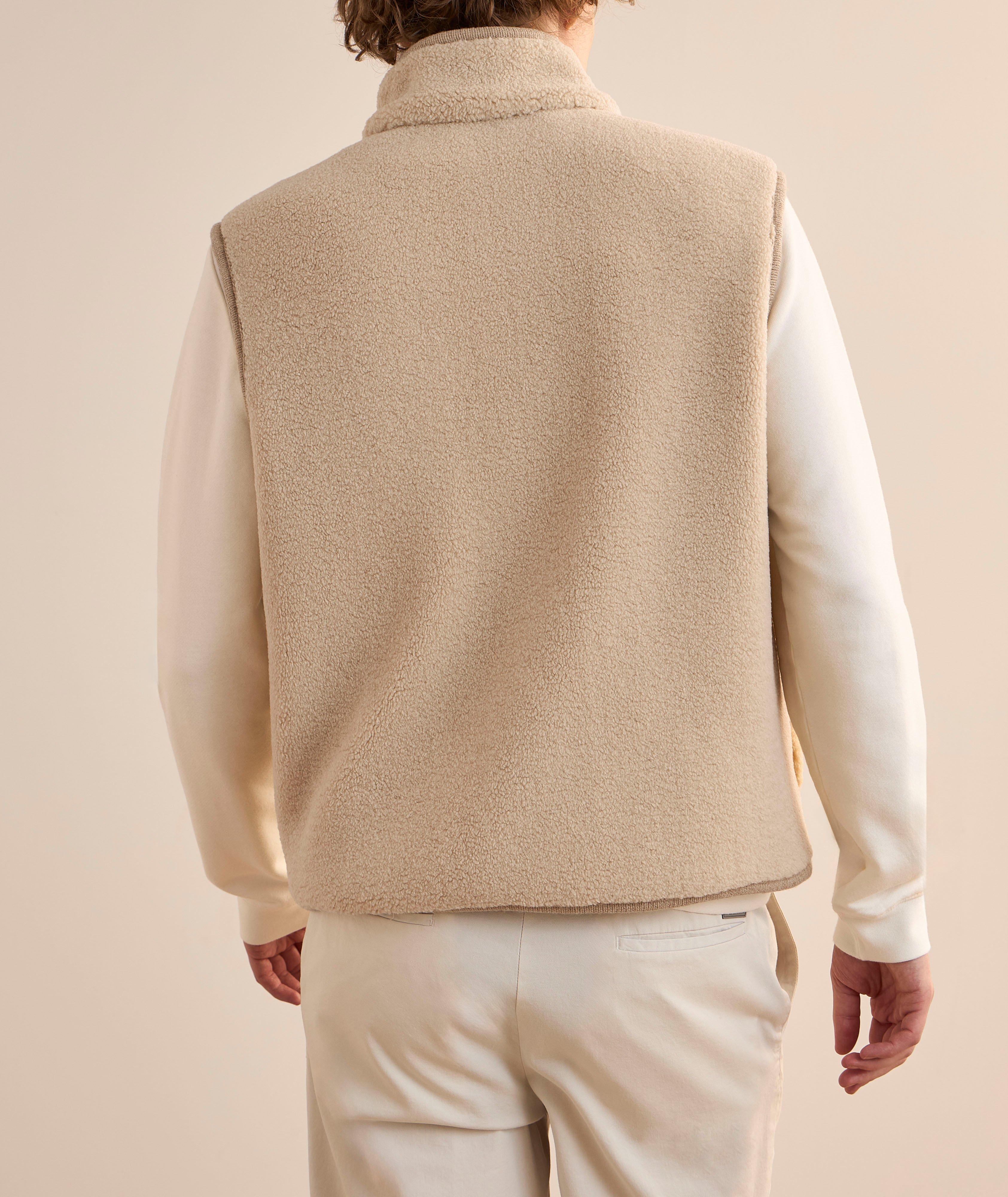 Gilet molleton teddy à garniture-nubuck image 2