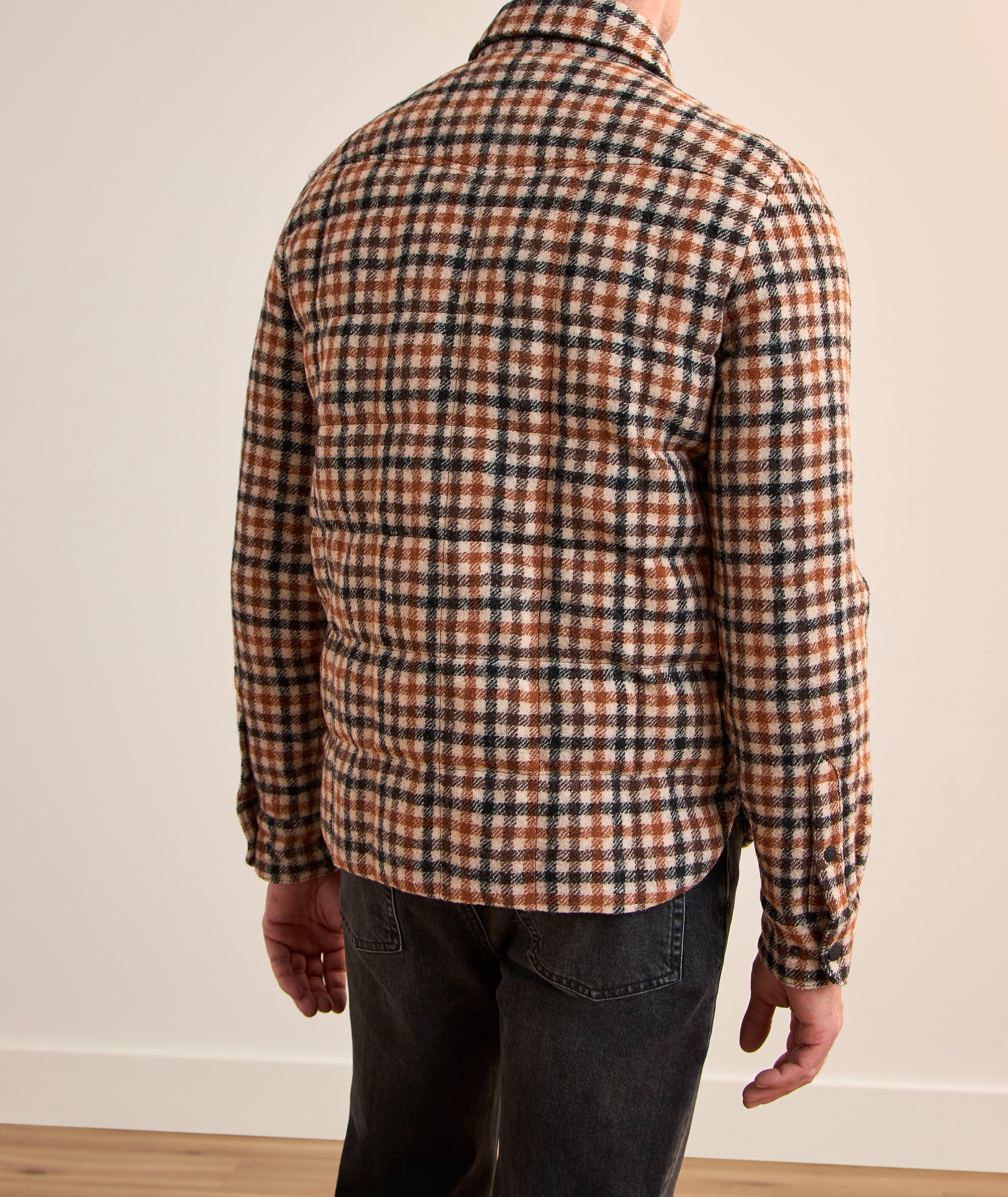 Surchemise matelassée à carreaux laine Gelt image 2