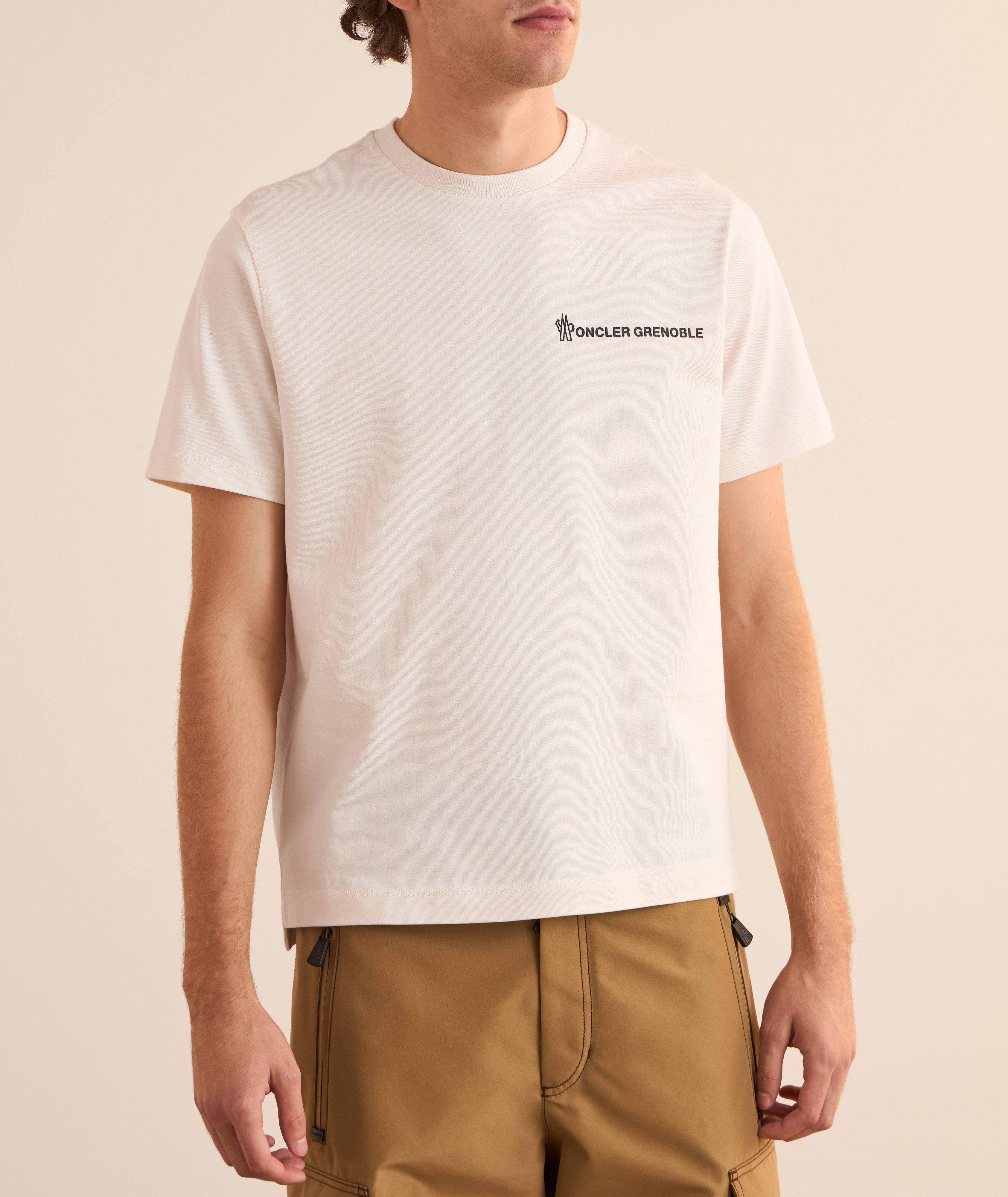 T-shirt en coton à logo embossé image 1