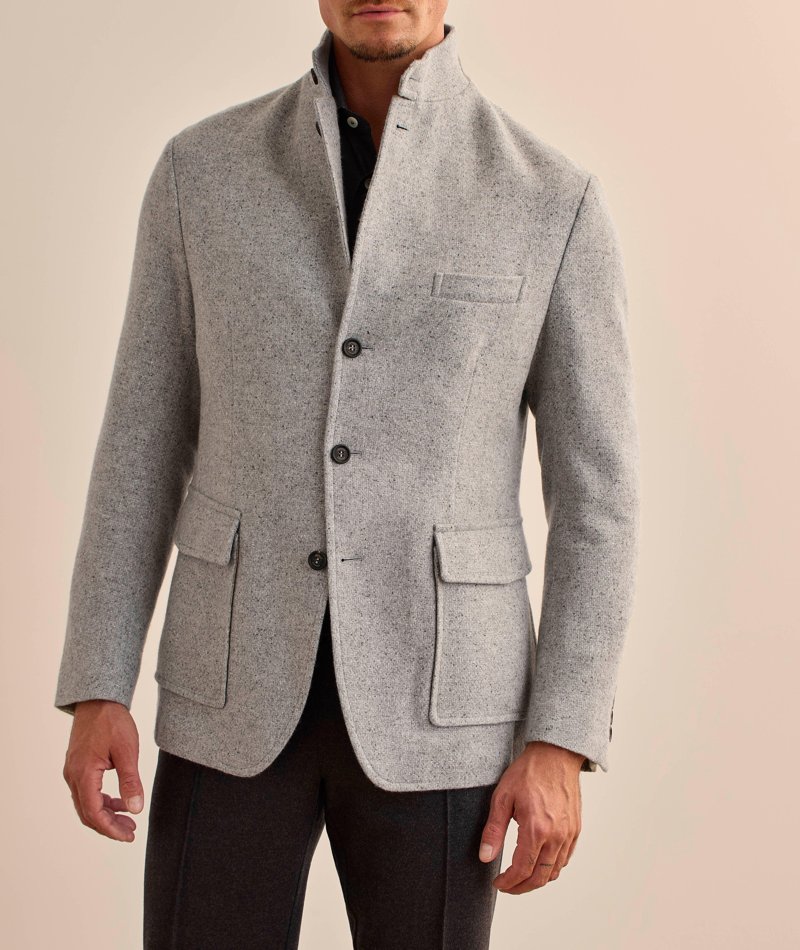 Veste de sport en cachemire et soie mélangés image 1