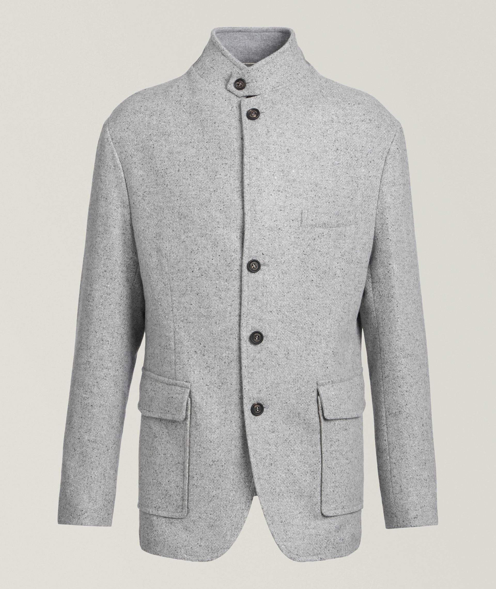 Veste de sport en cachemire et soie mélangés image 0