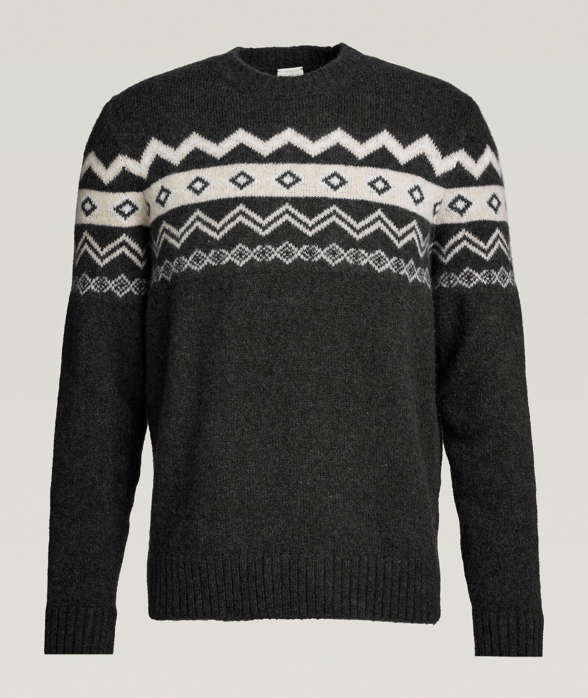 Cashmere-Silk Fair Isle Sweater image 0