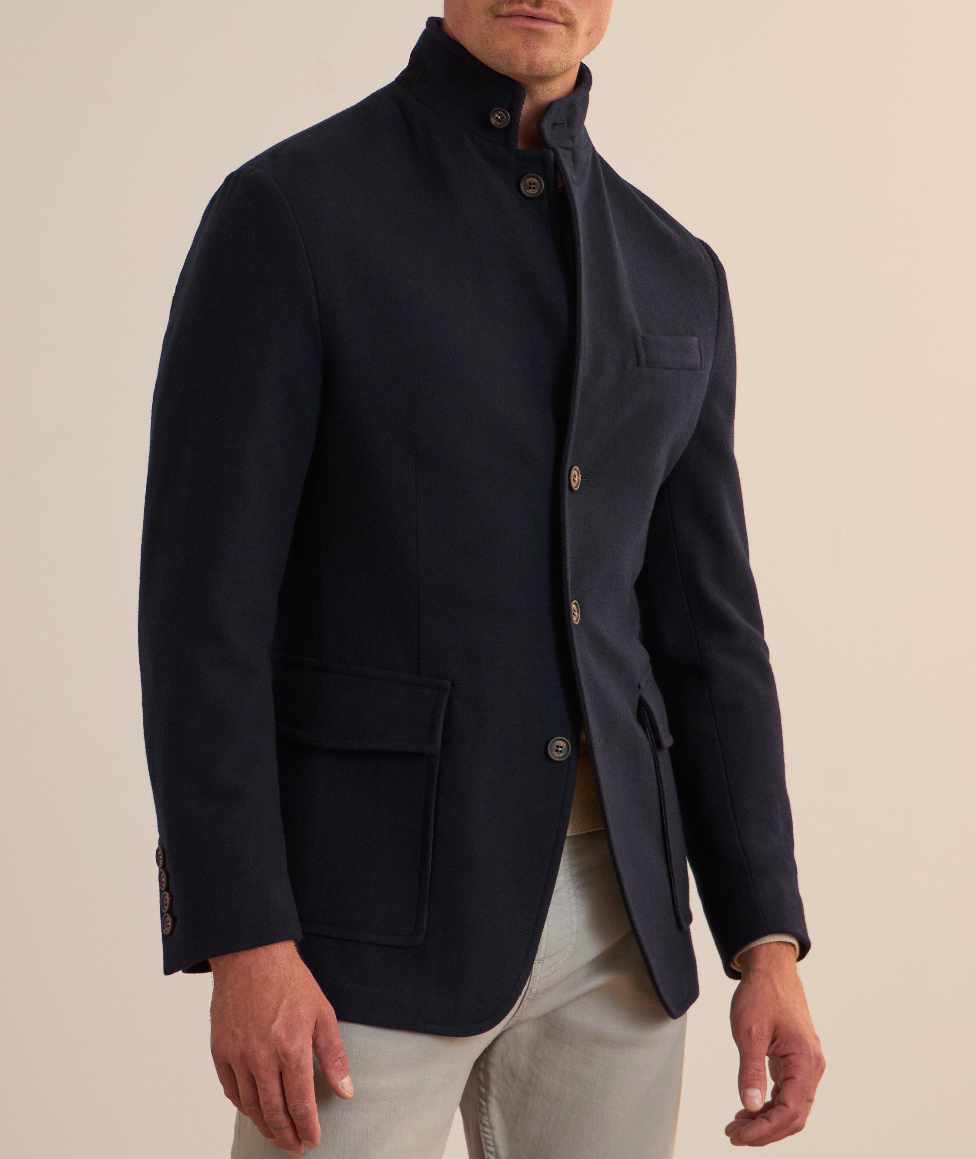 Stand Collar Wool Jacket image 1