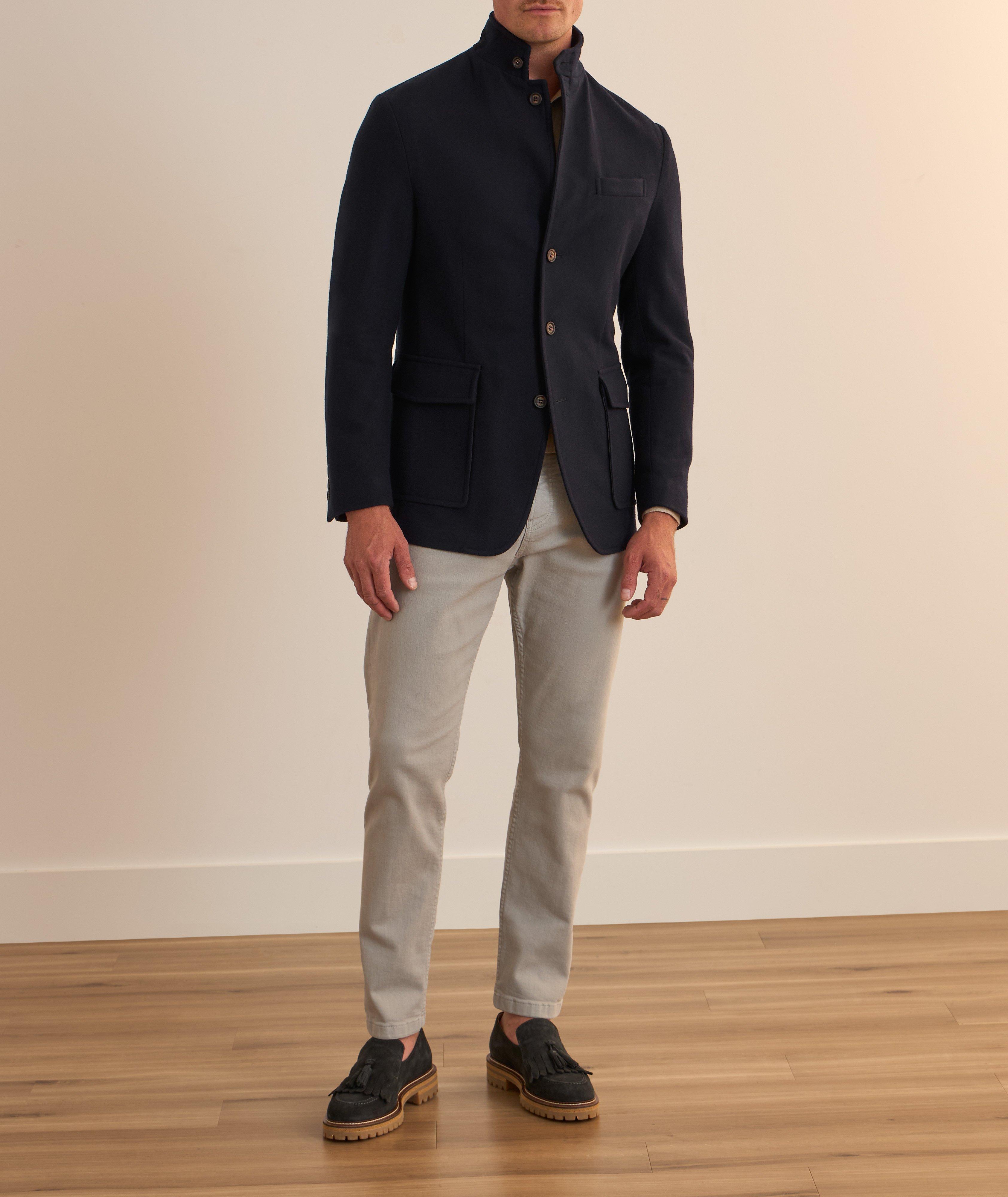 Stand Collar Wool Jacket image 6