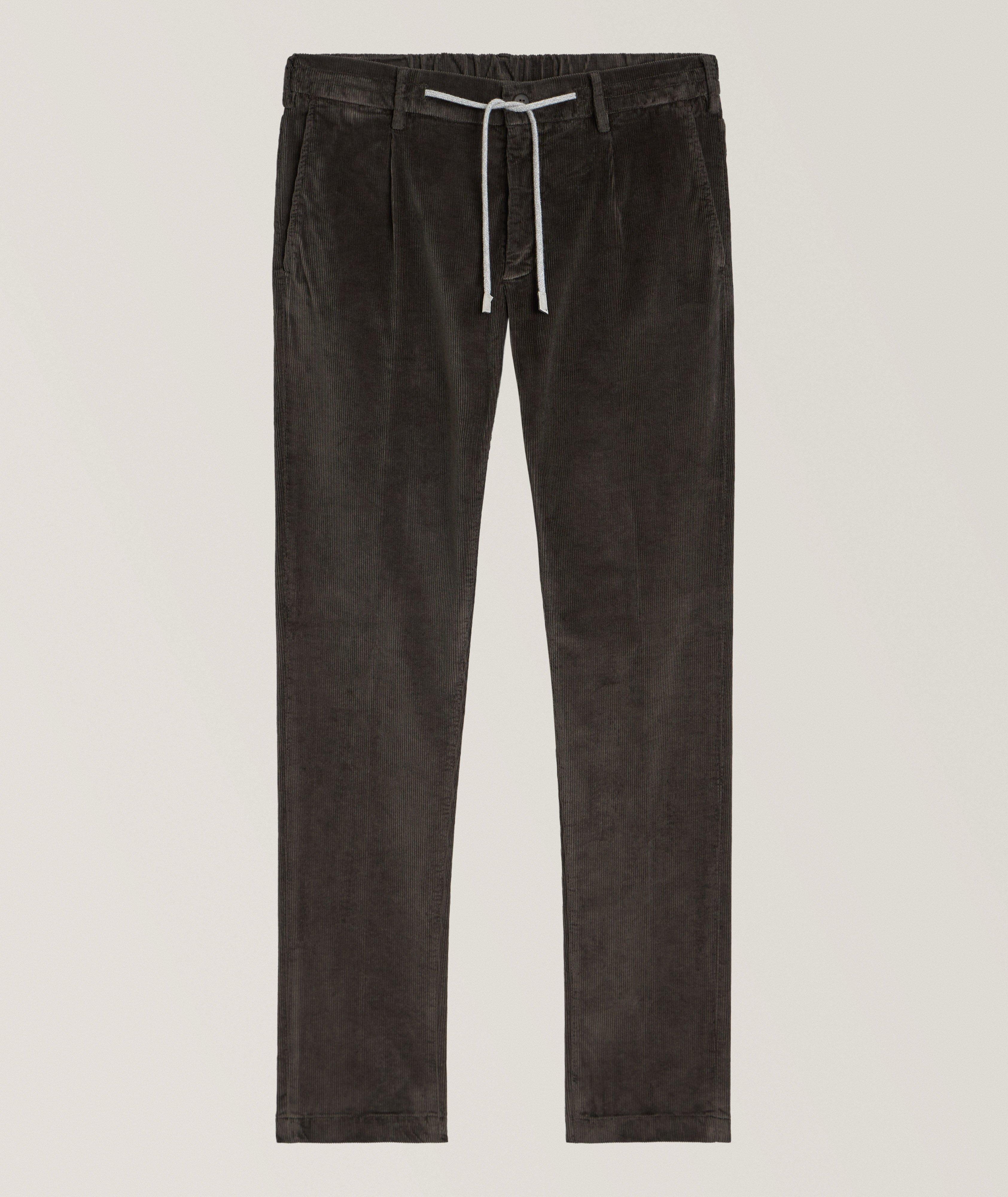Eleventy Milano Cotton-Blend Corduroy Joggers 