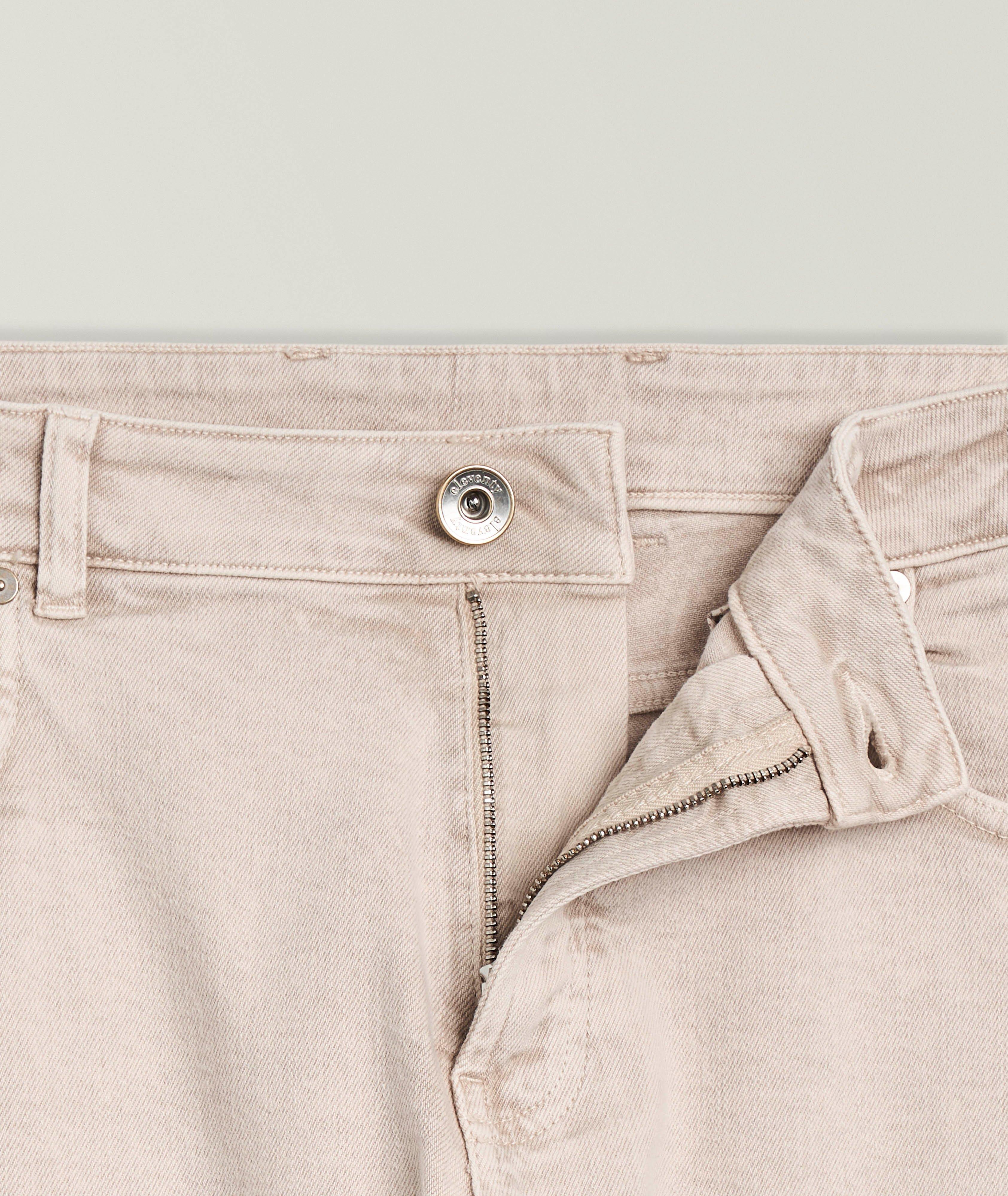 Cotton-Stretch Five-Pocket Pants image 1