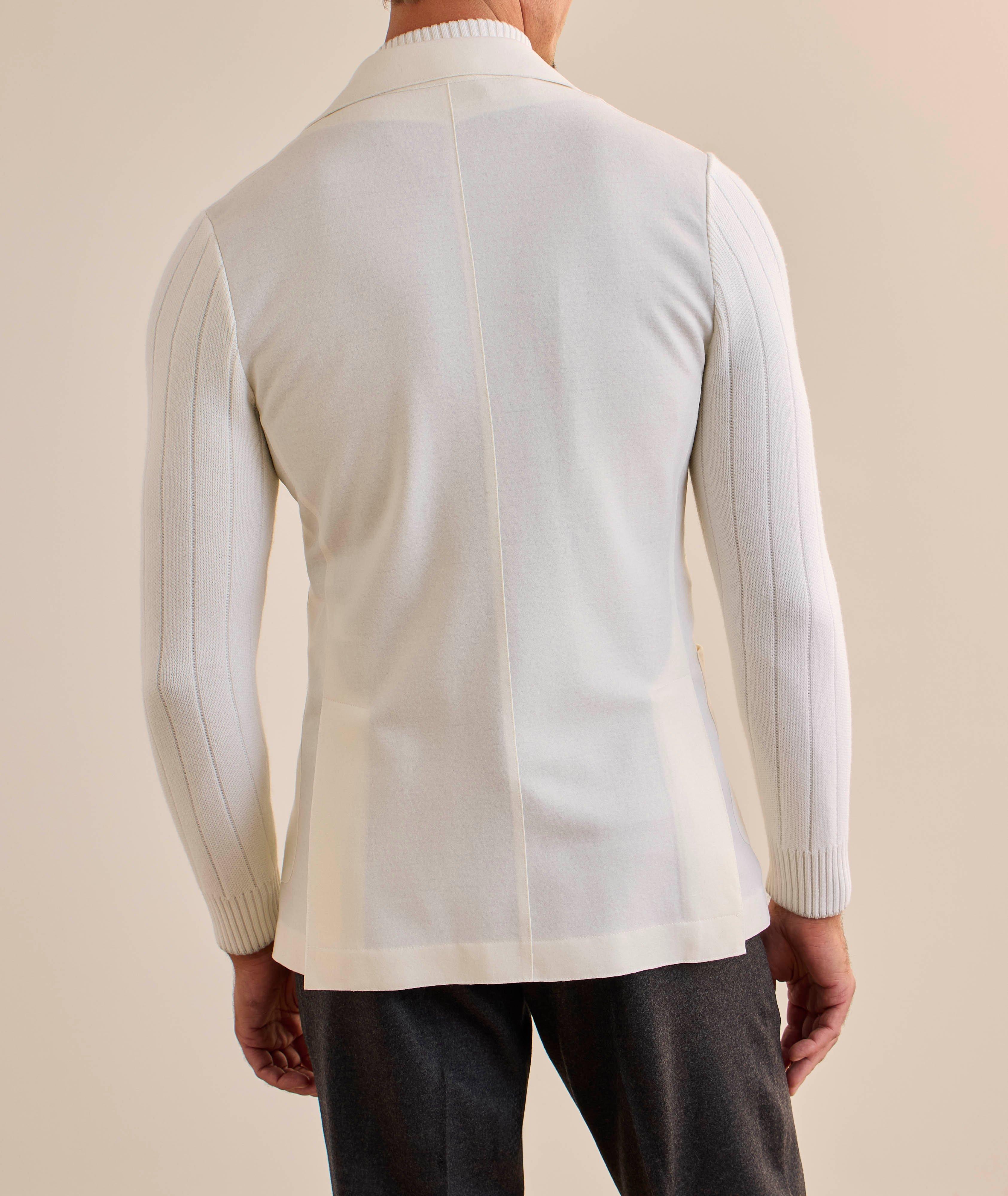 Removable-Bib Wool Knit Sport Jacket image 2