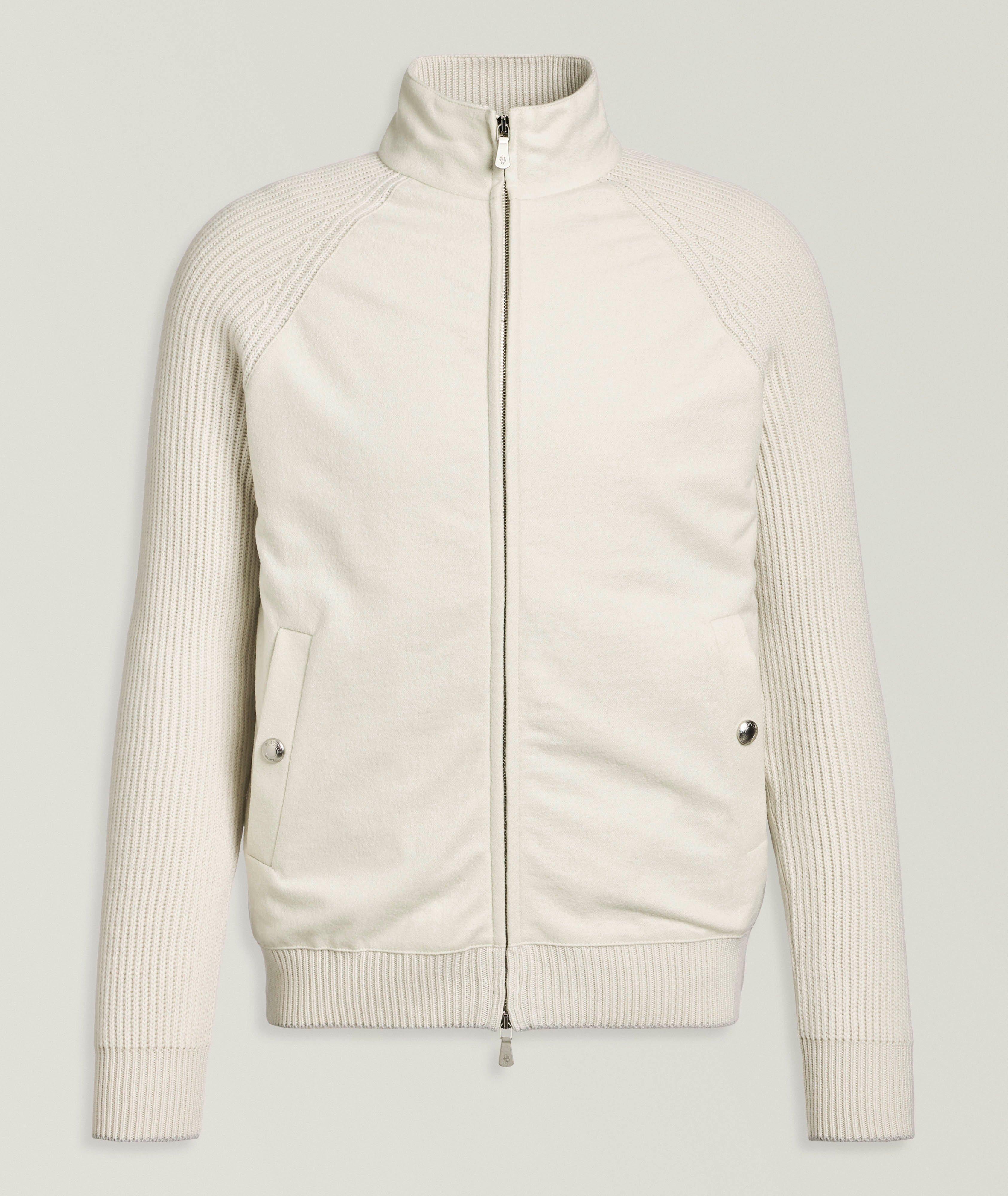 Wool Hybrid Bomber Cardigan   image 0