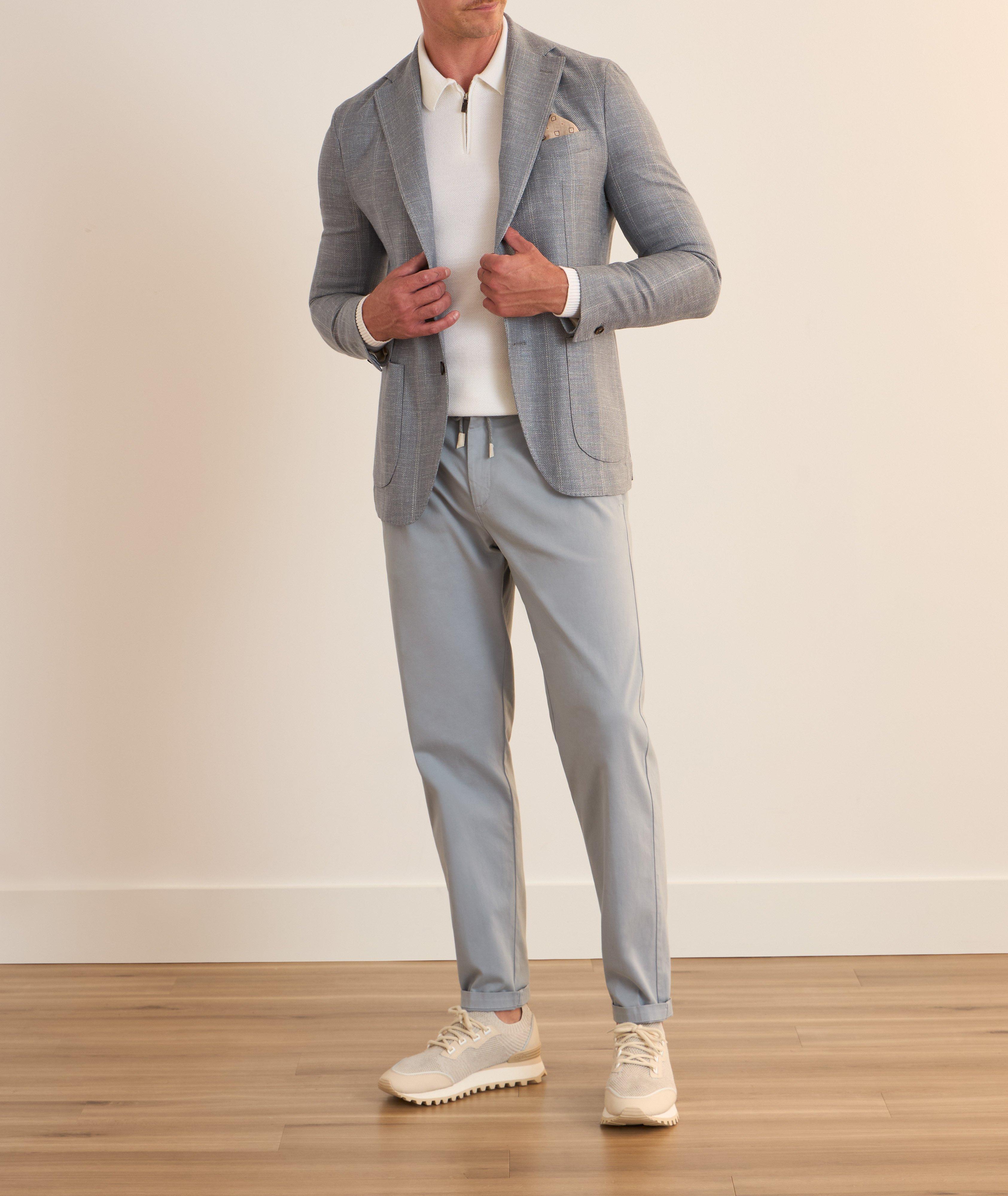 Wool Knit Quarter-Zip Polo  image 4