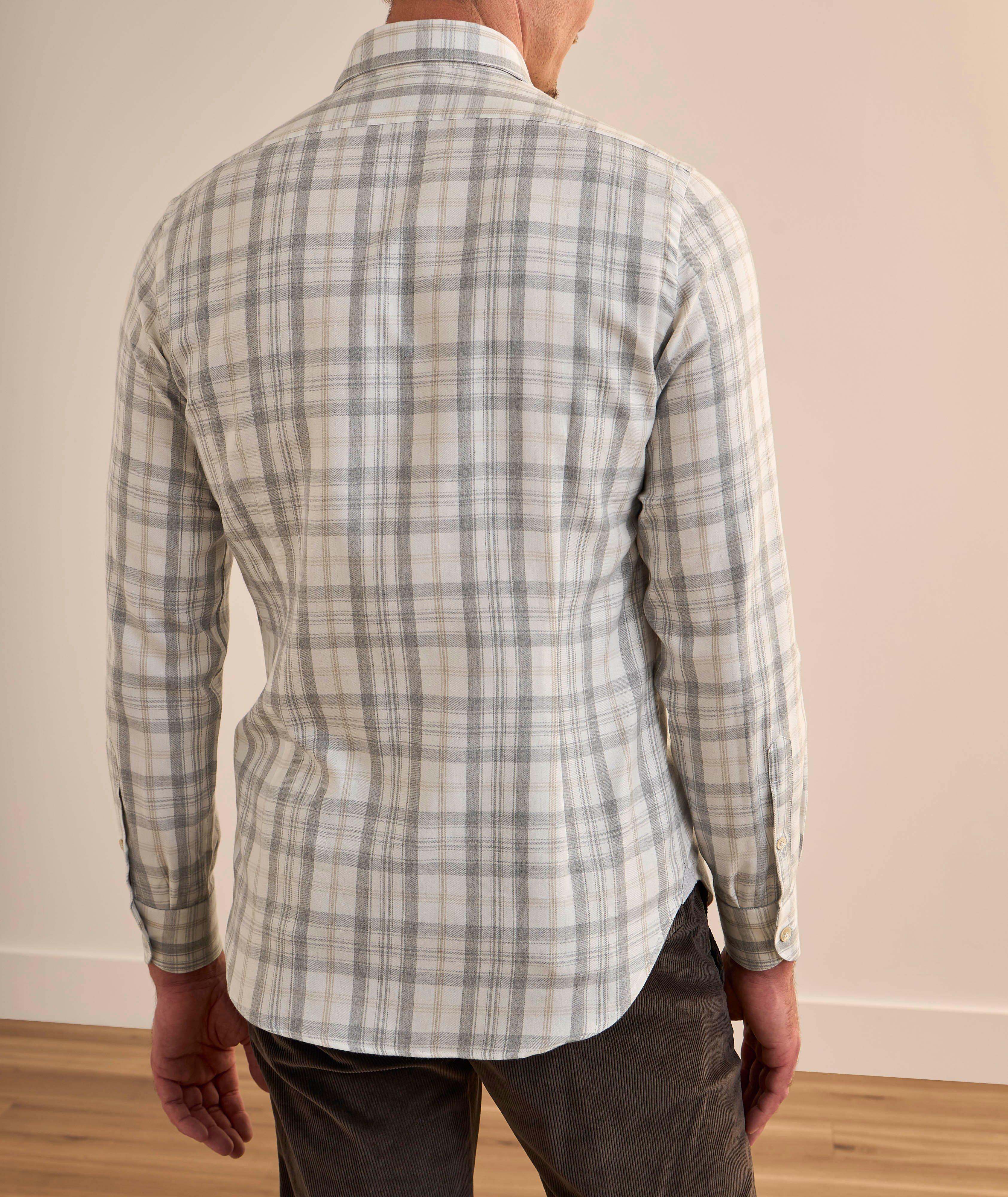 Chemise en coton brossé et lyocell à carreaux image 2