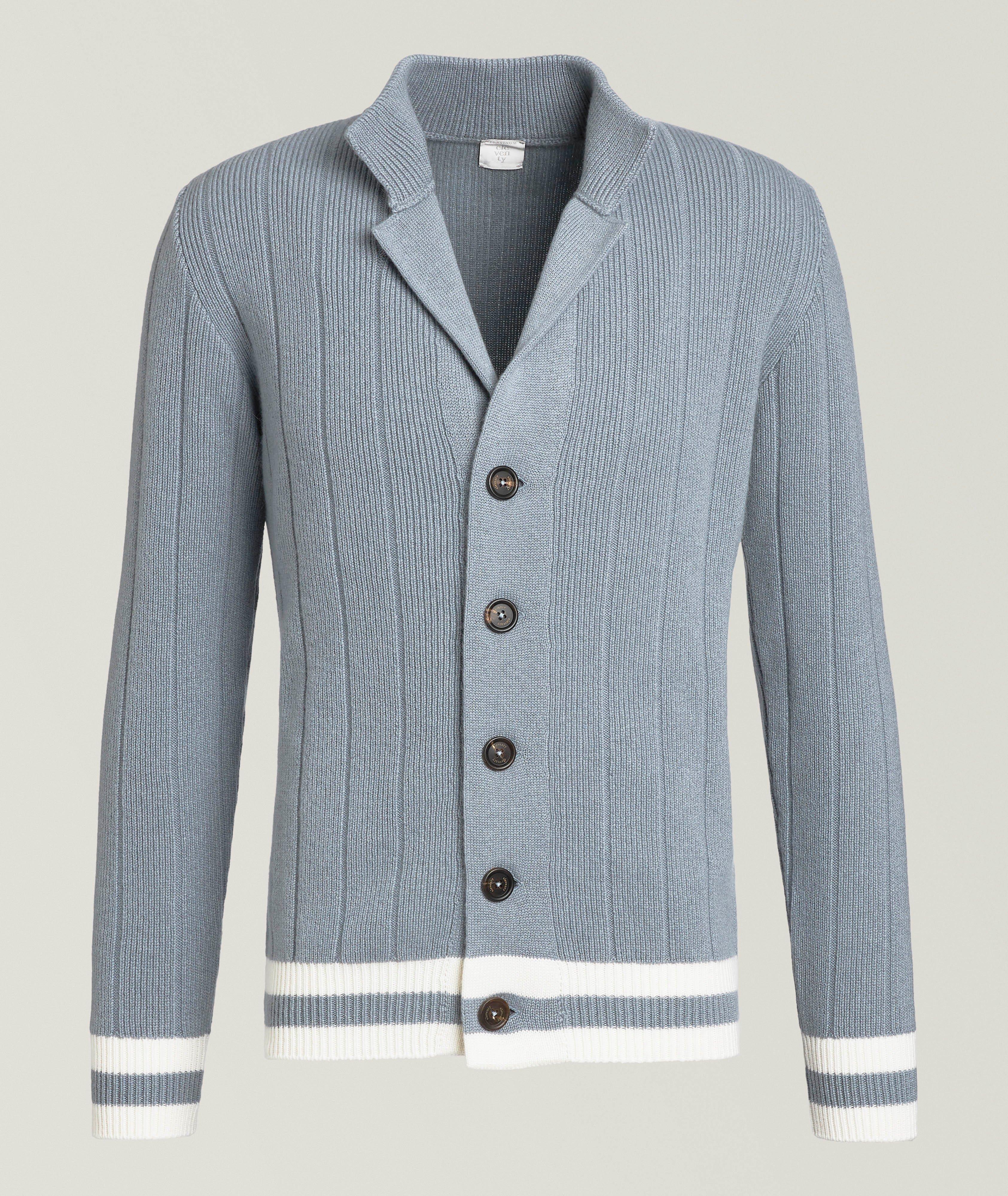 Rib-Knit Cashmere Cardigan image 0