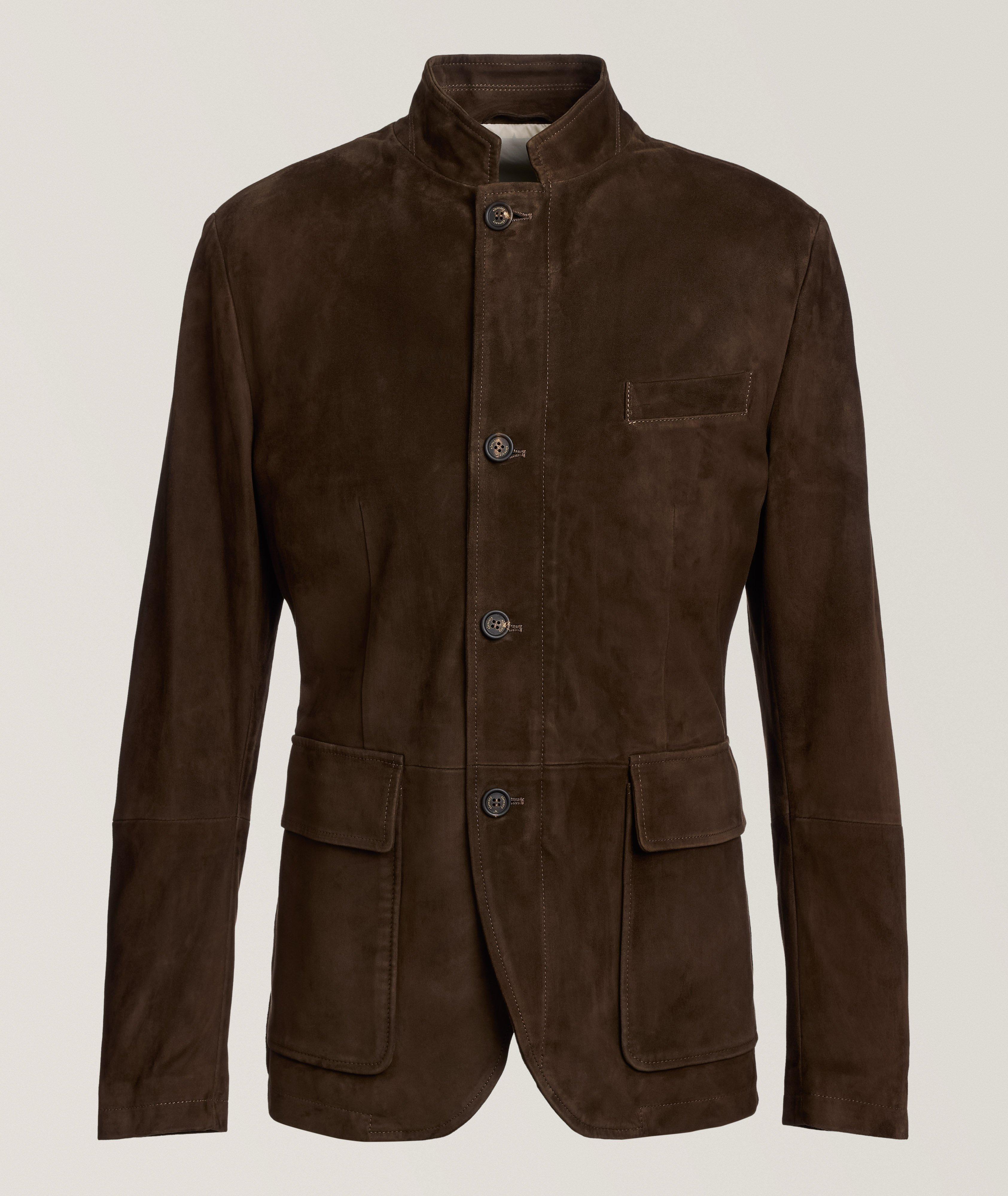 Eleventy Blazer en suède