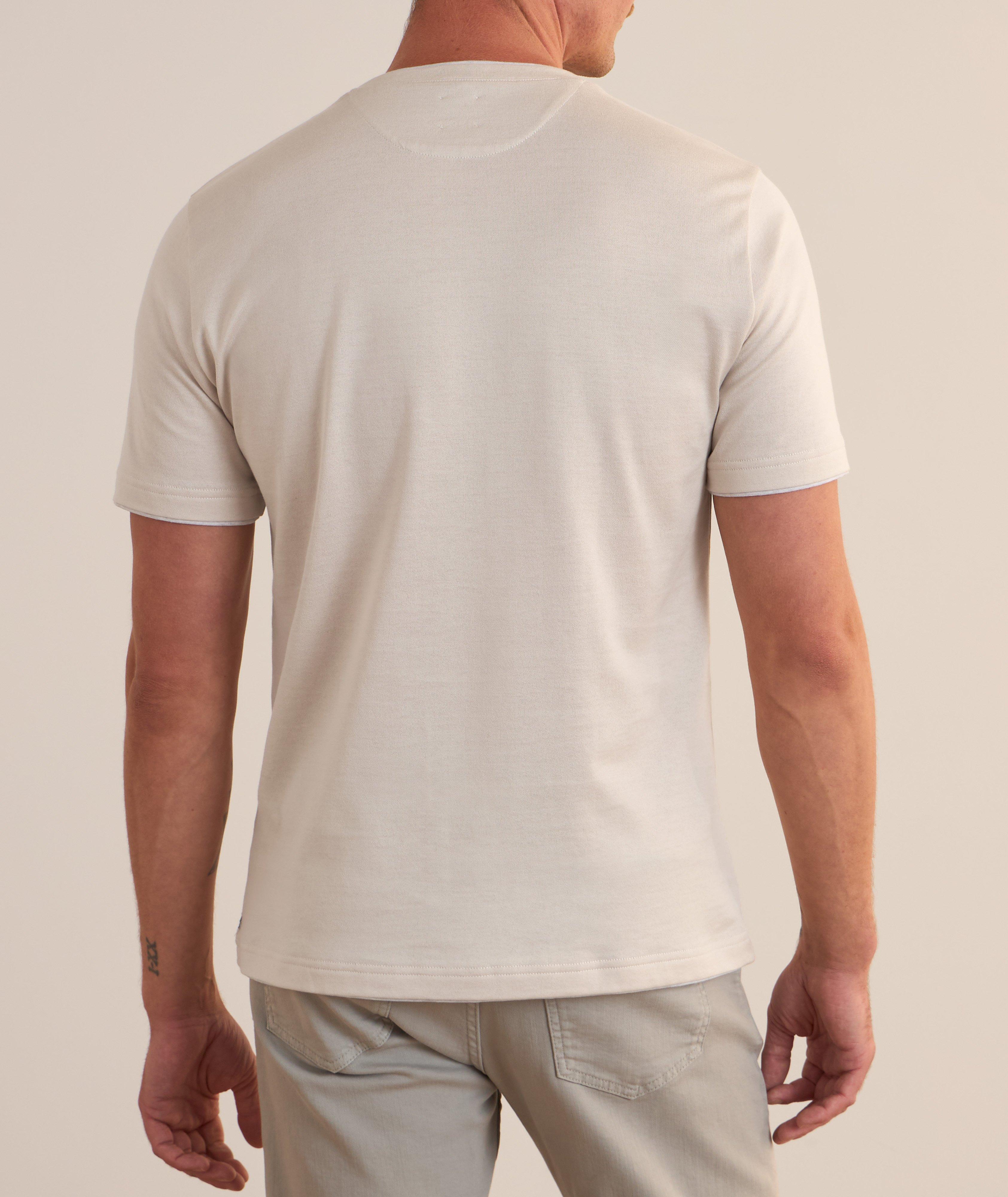 T-shirt en coton à détails contrastants image 2