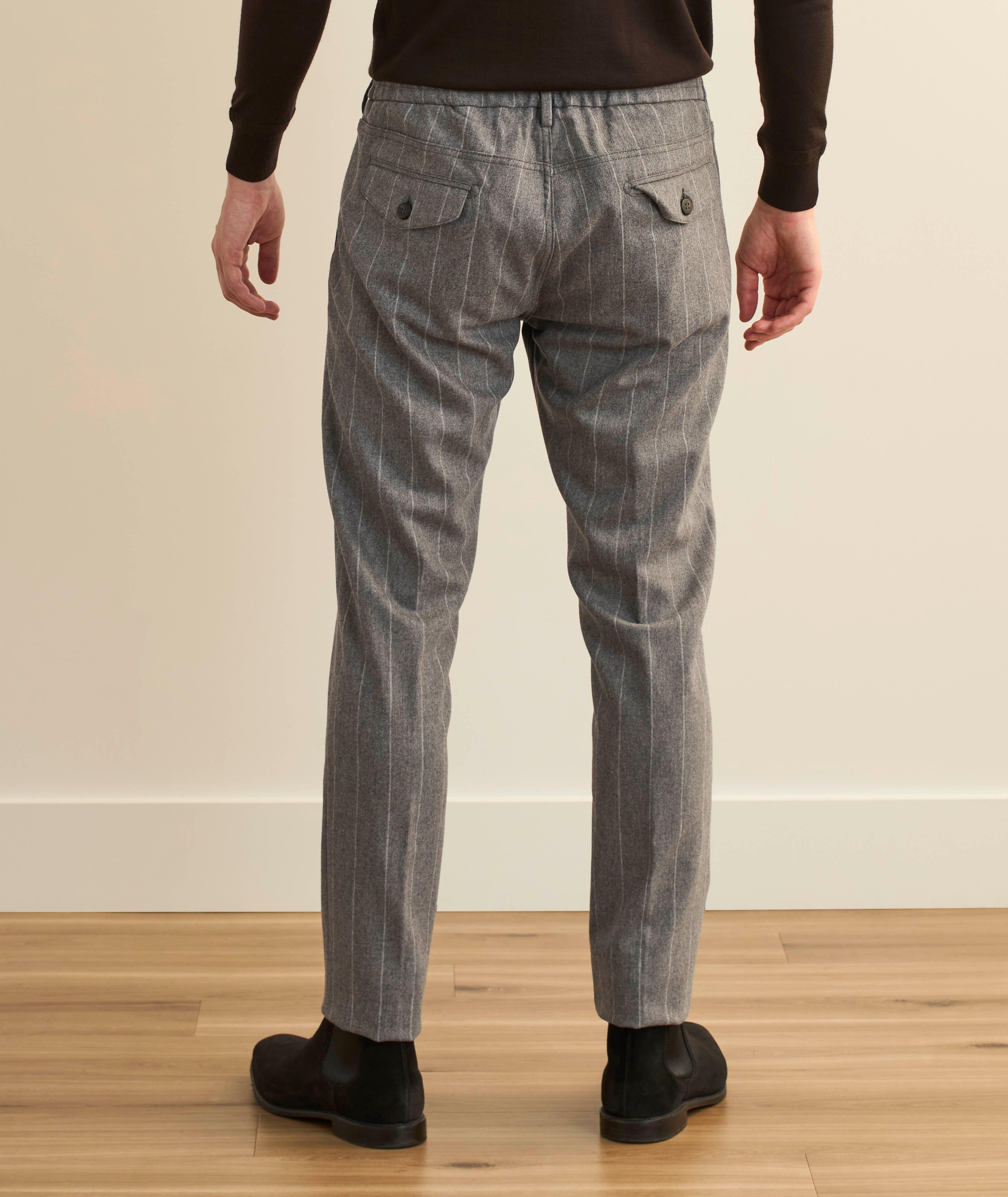 Pantalon de jogging en flanelle rayée en mélange de laine image 2