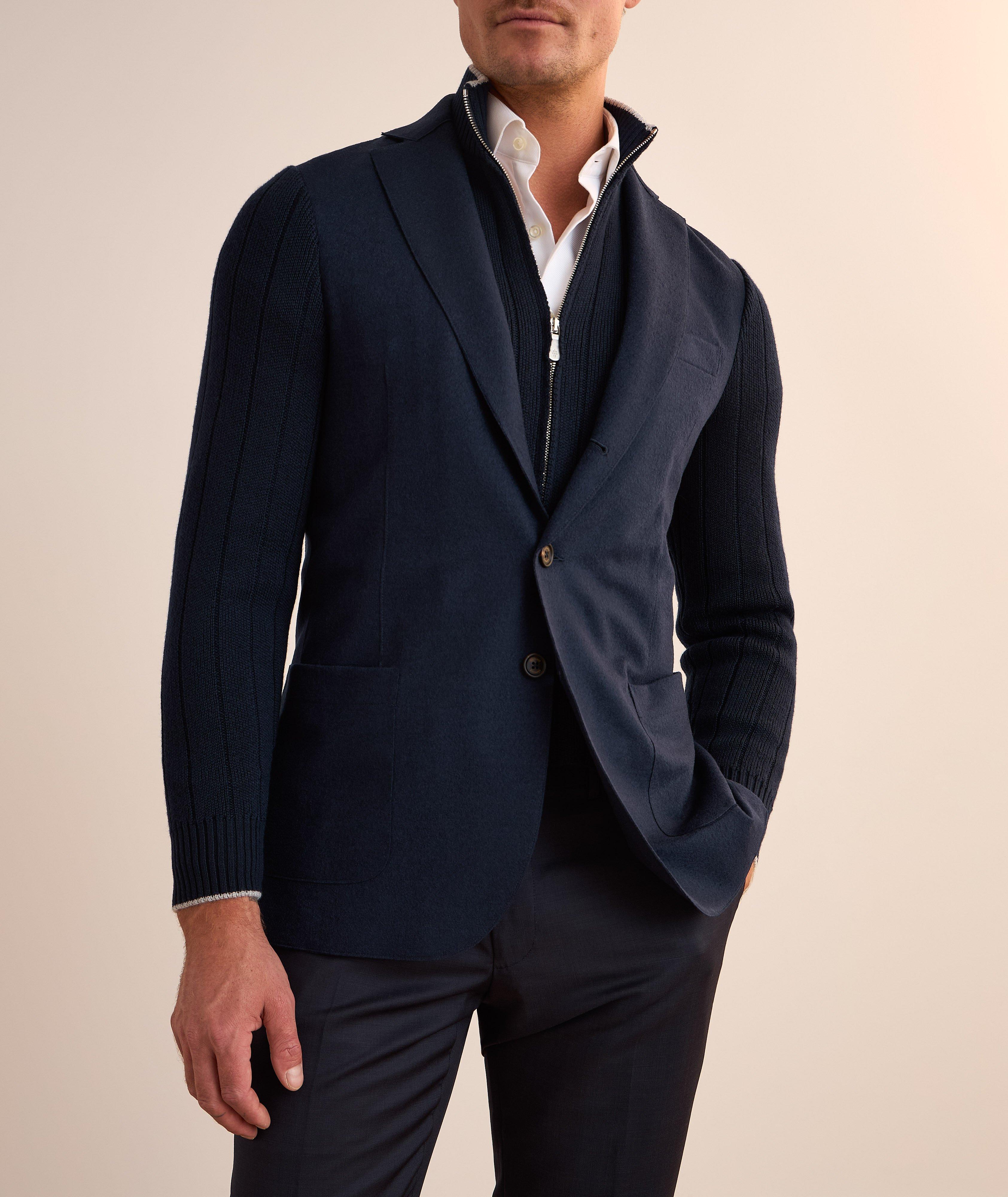 Removable-Bib Knit Sport Jacket image 1