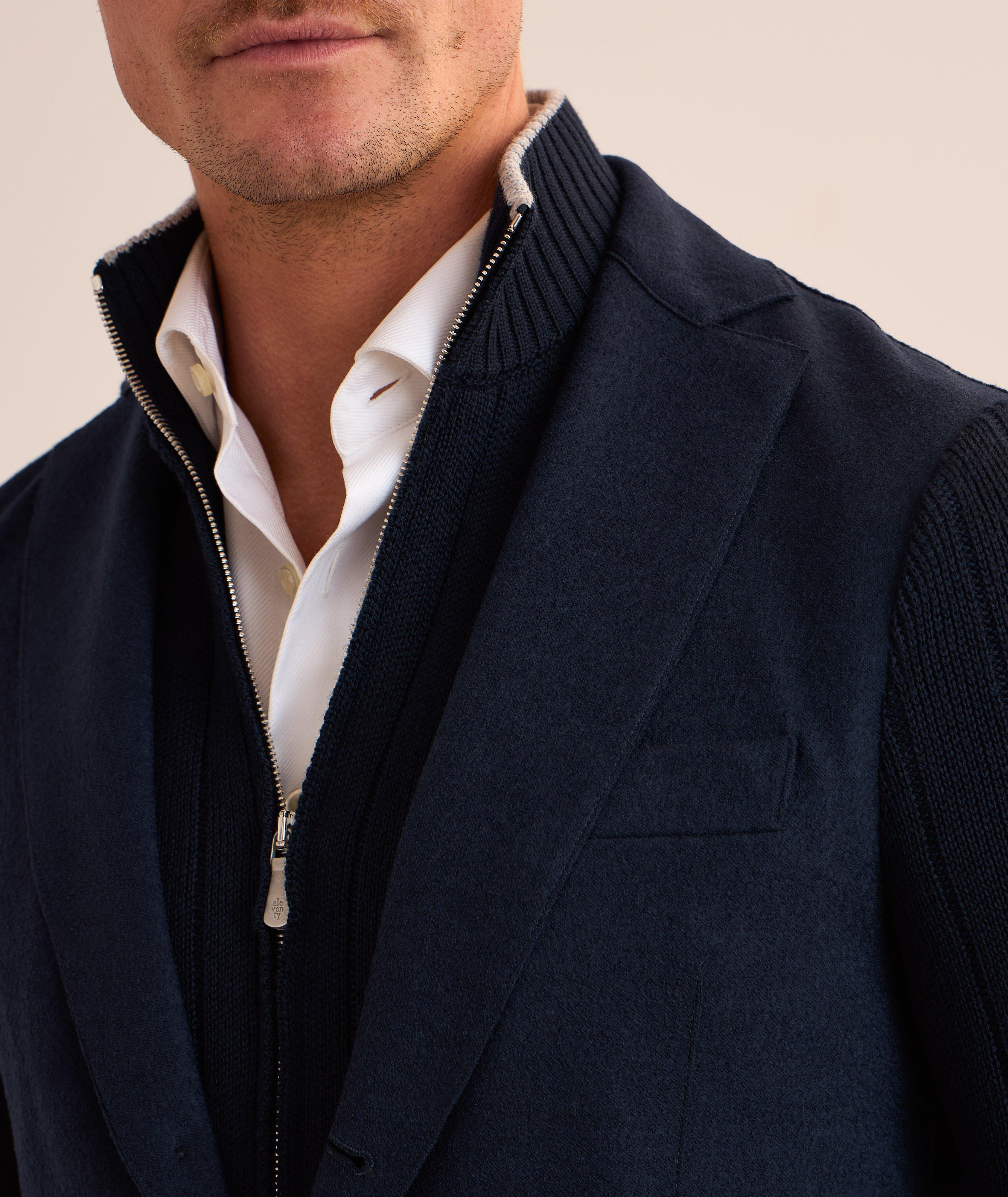 Removable-Bib Knit Sport Jacket image 3