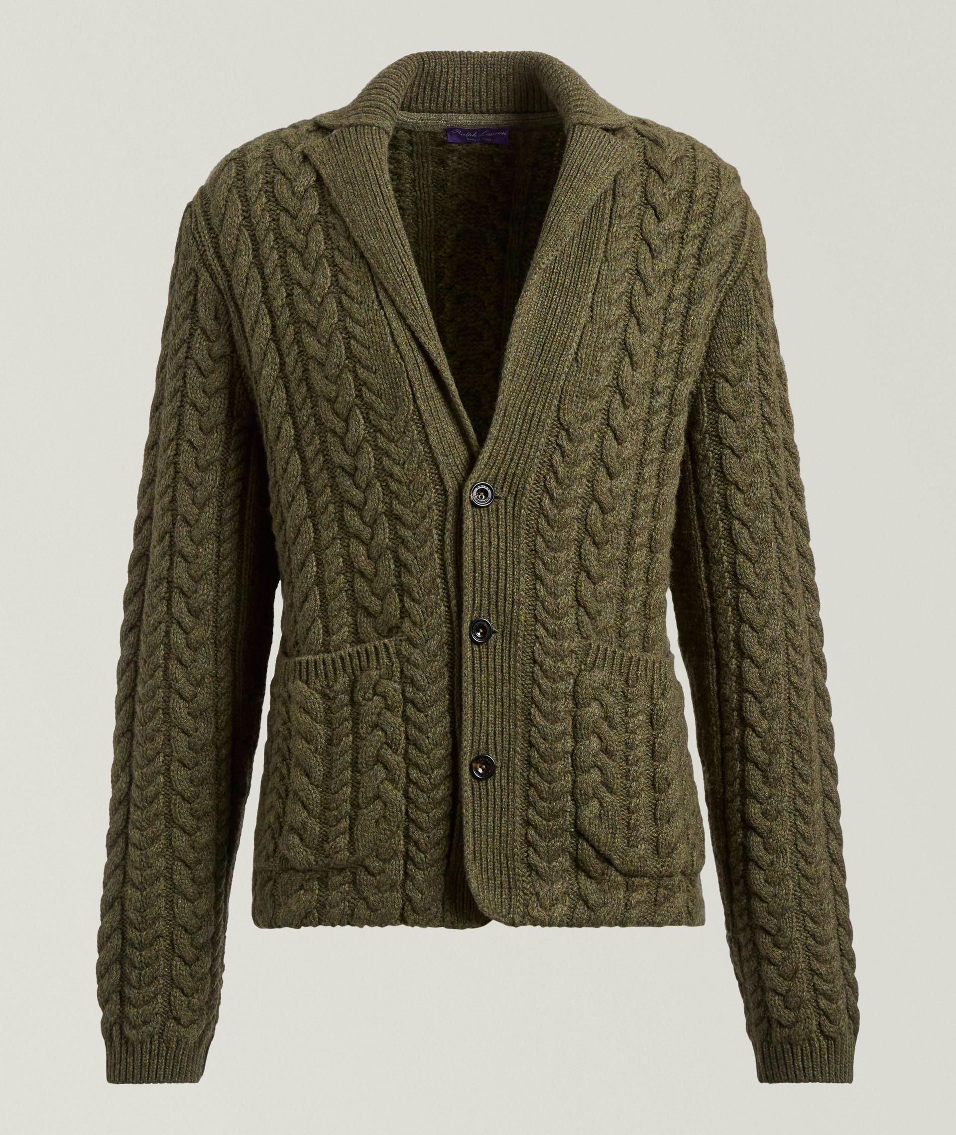 Cable Knit Cashmere Cardigan image 0