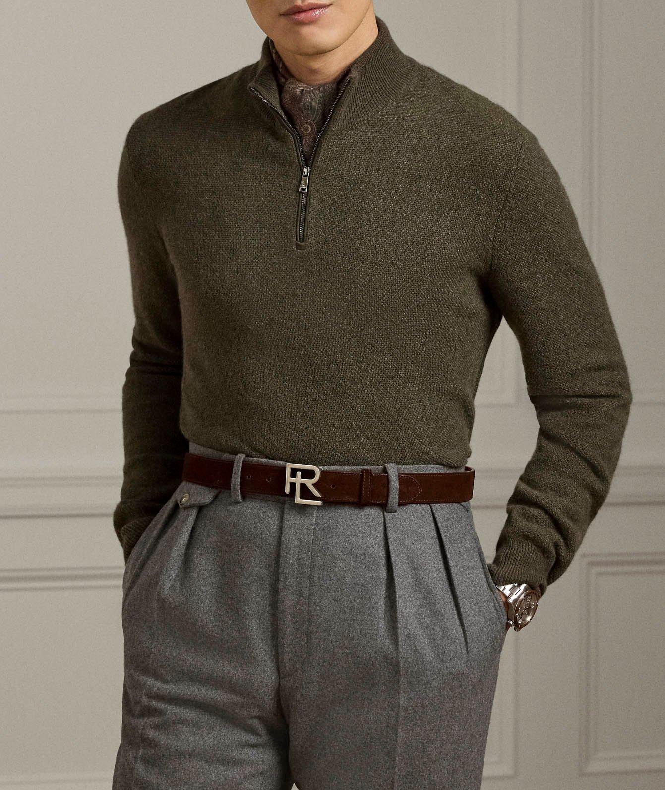 Birdseye Knit Cashmere Sweater image 1
