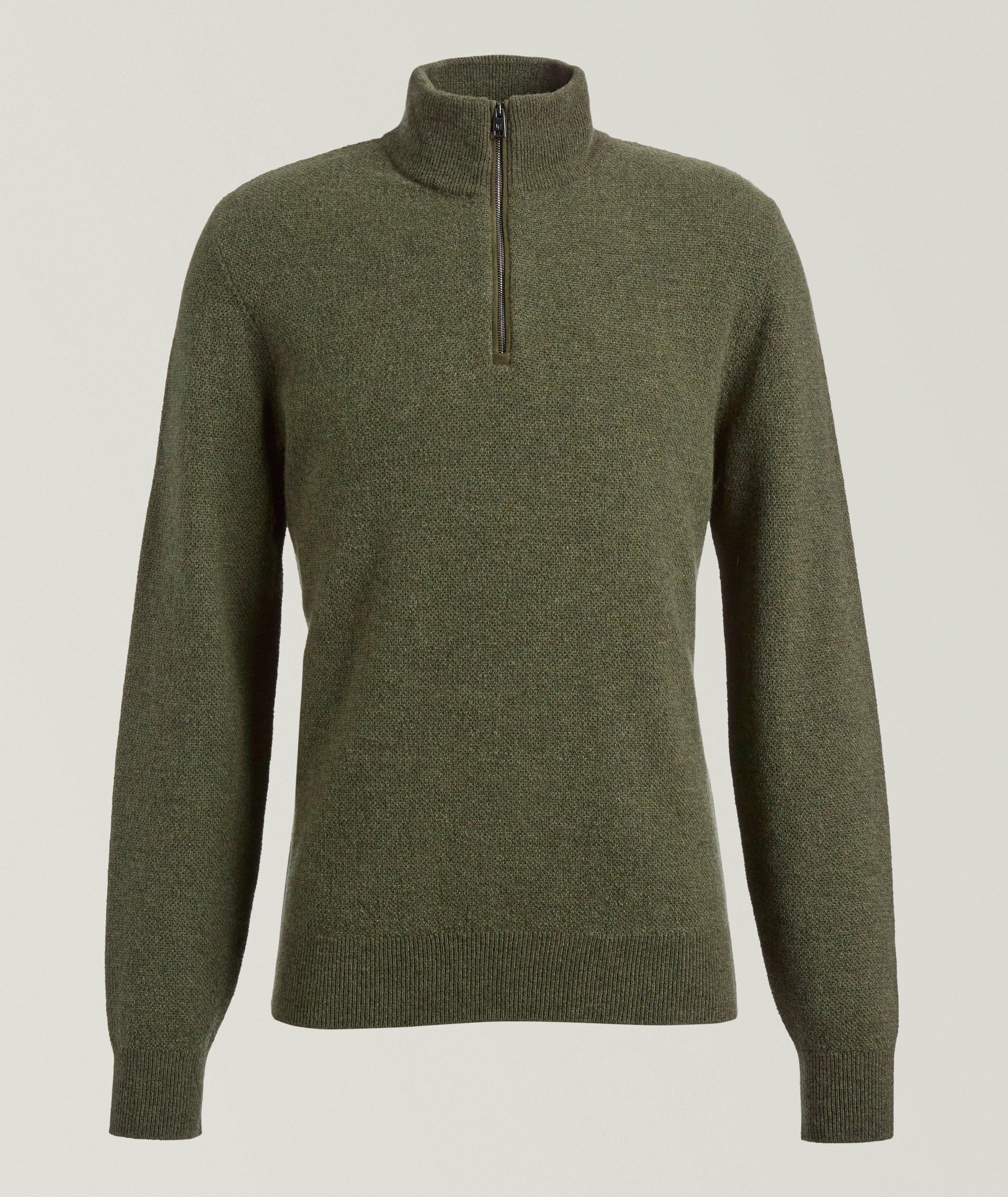 Birdseye Knit Cashmere Sweater image 0