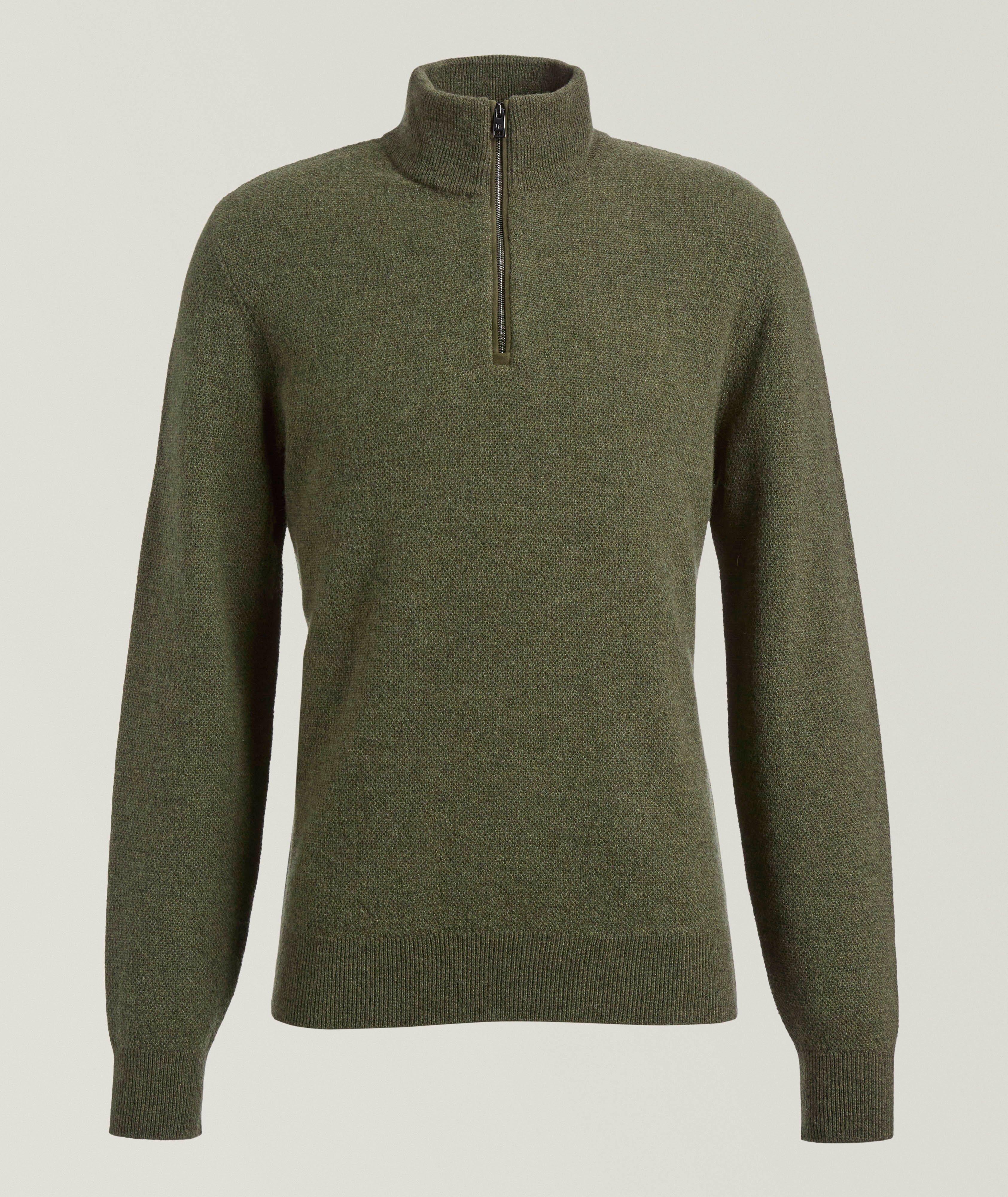 Birdseye Knit Cashmere Sweater image 0