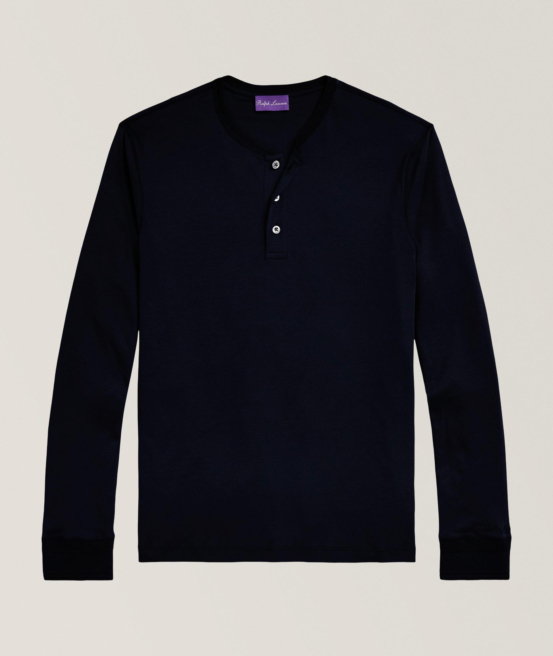 Cotton Henley Shirt image 0