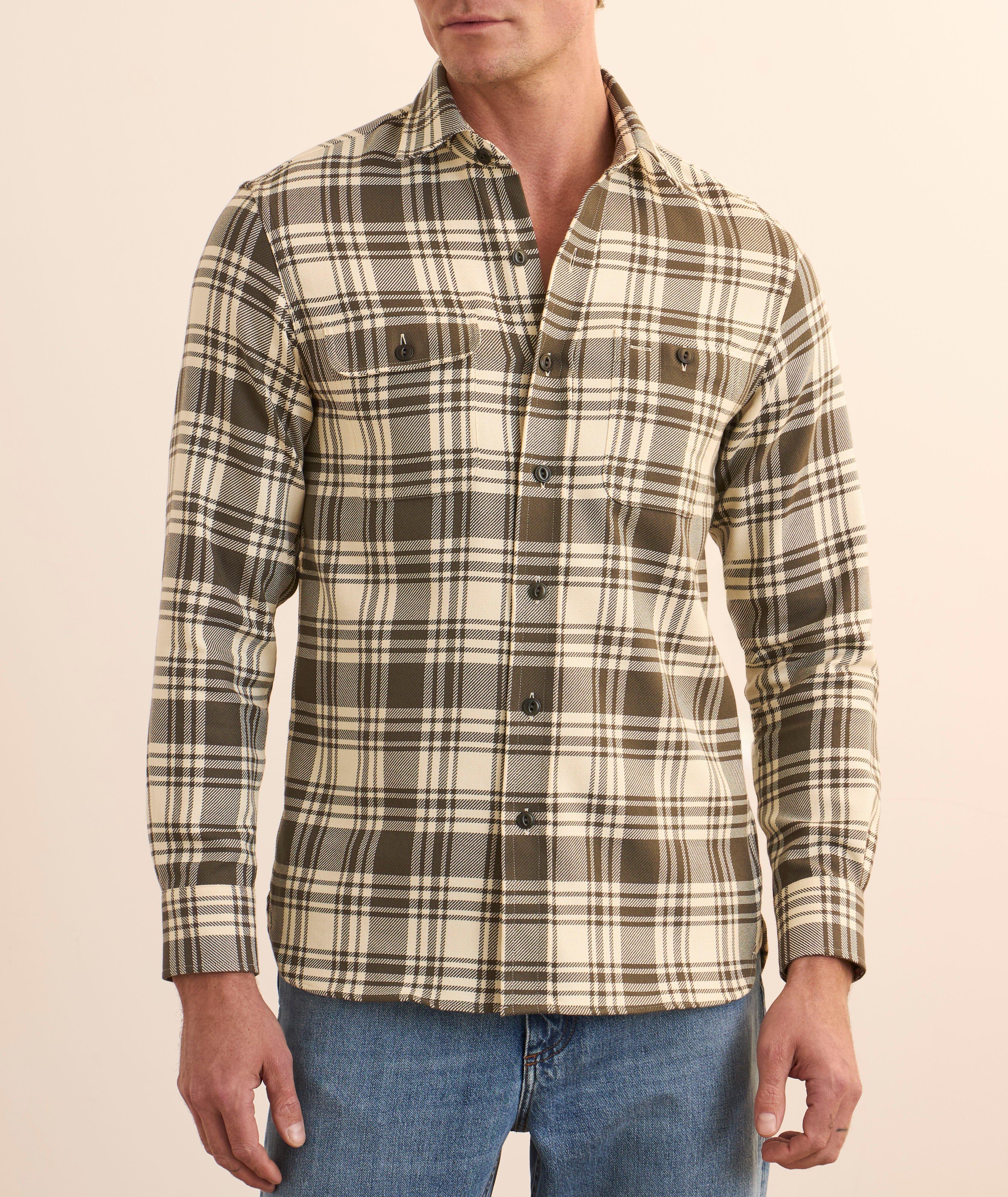 Evanton Plaid Cotton Twill Shirt  image 1